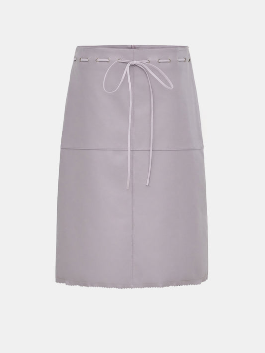 Talamo Faux Leather Skirt, Lilac