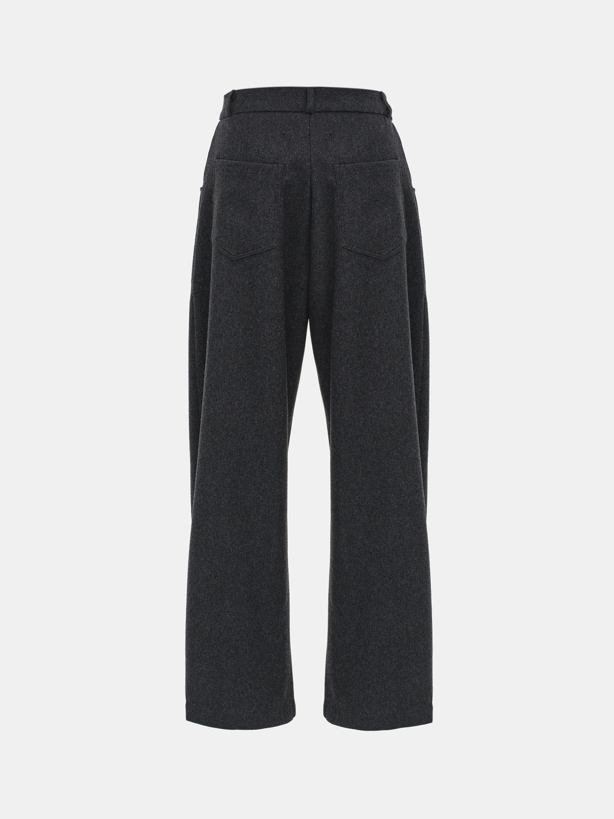 Roanna Wool-Blend Trousers, Charcoal
