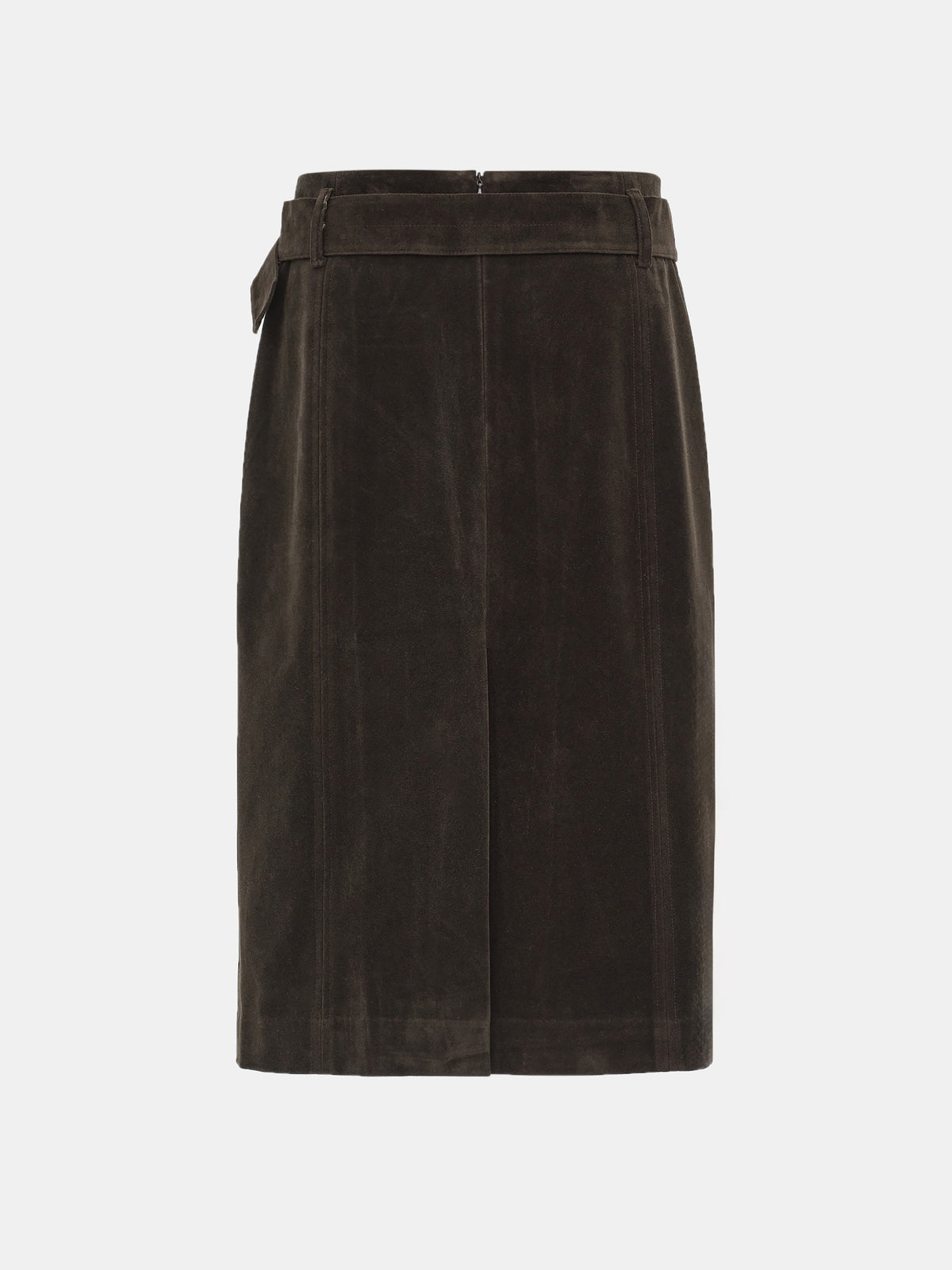 Segura Belted Skirt, Brown