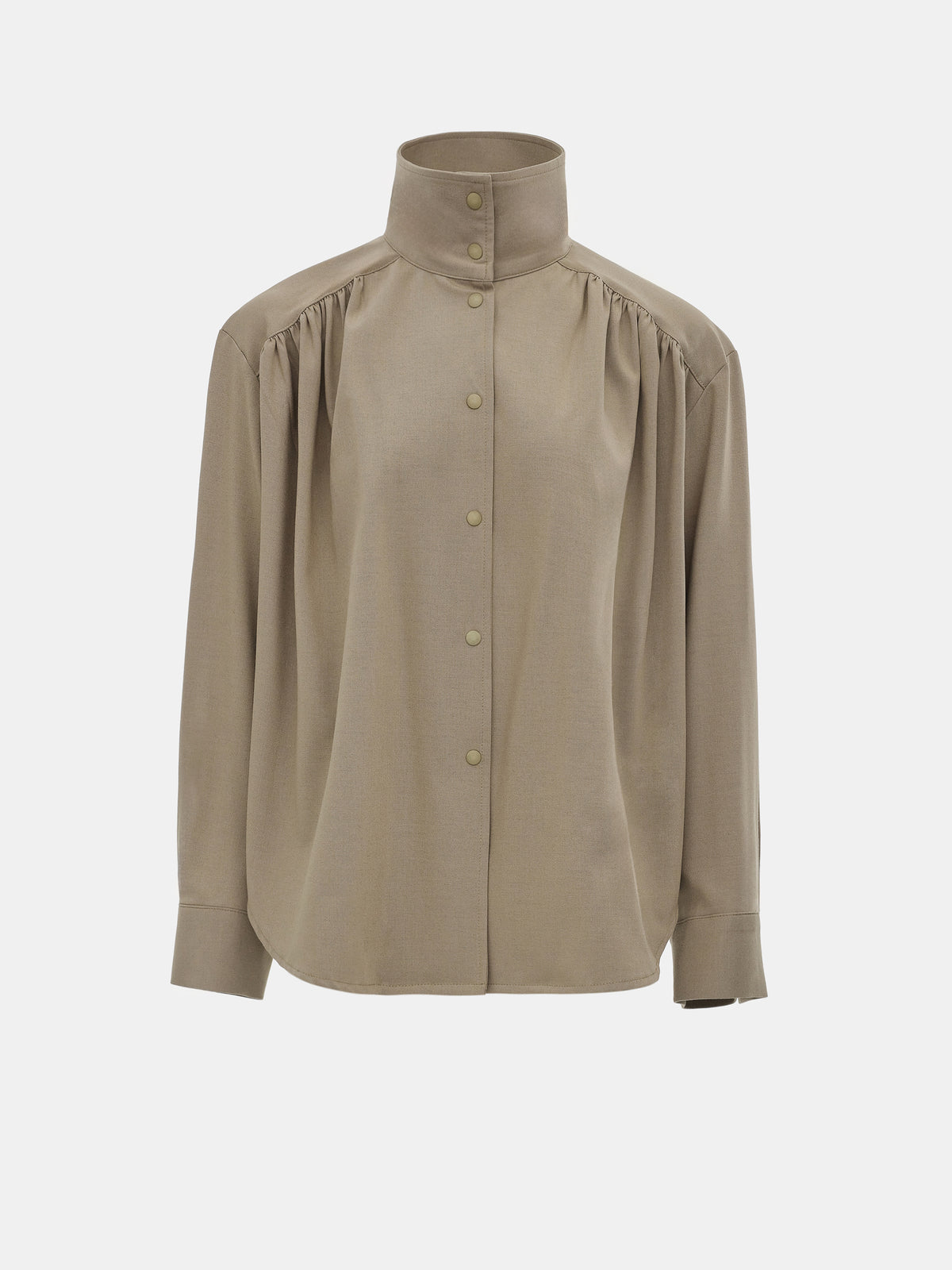 Giacca Ruched Shirt, Beige