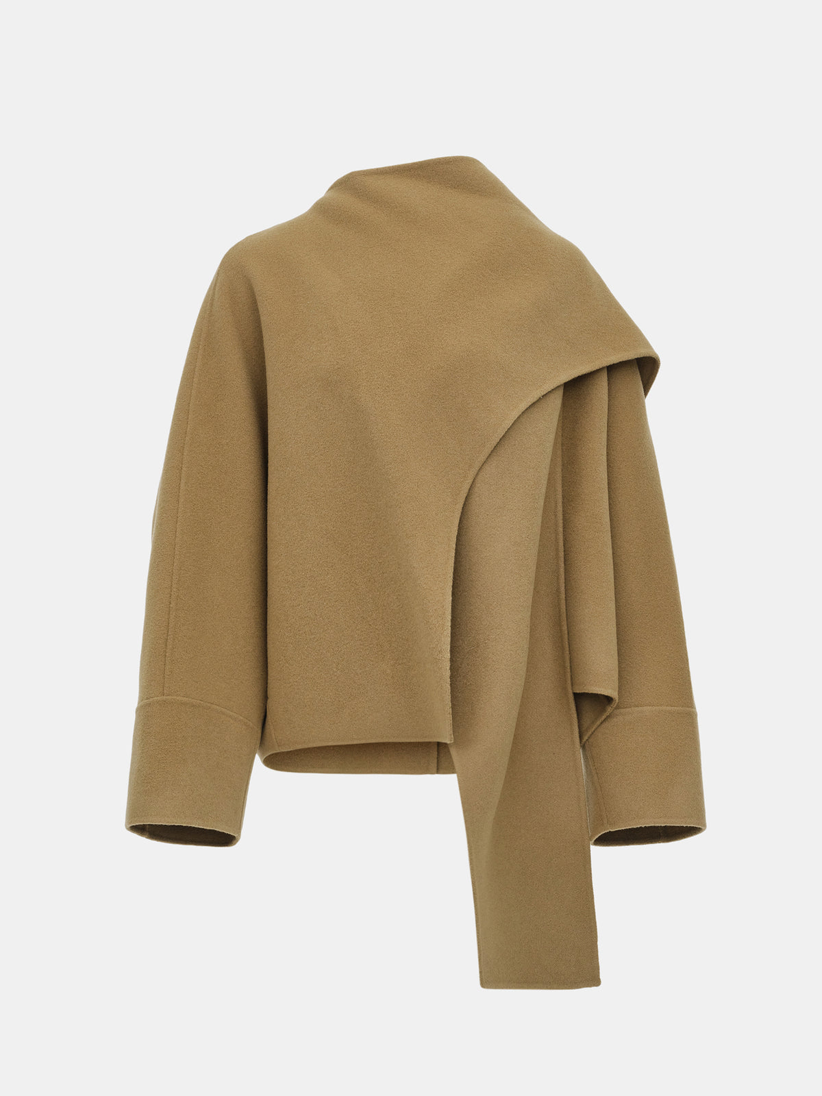 Nuage Scarf Coat, Tan