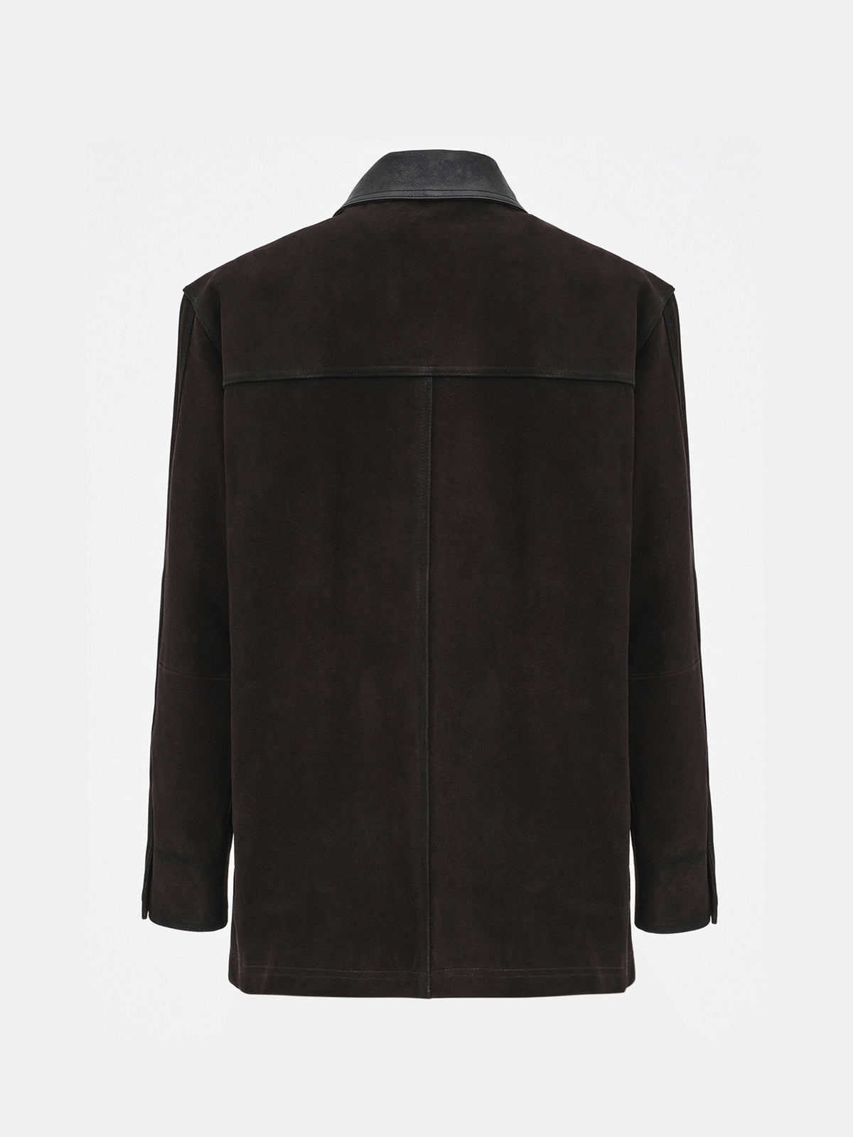 Bou Paneled Barn Suede Jacket, Brown