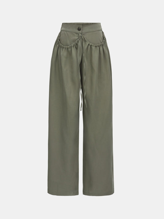 Cigar Drawstring Trousers, Khaki