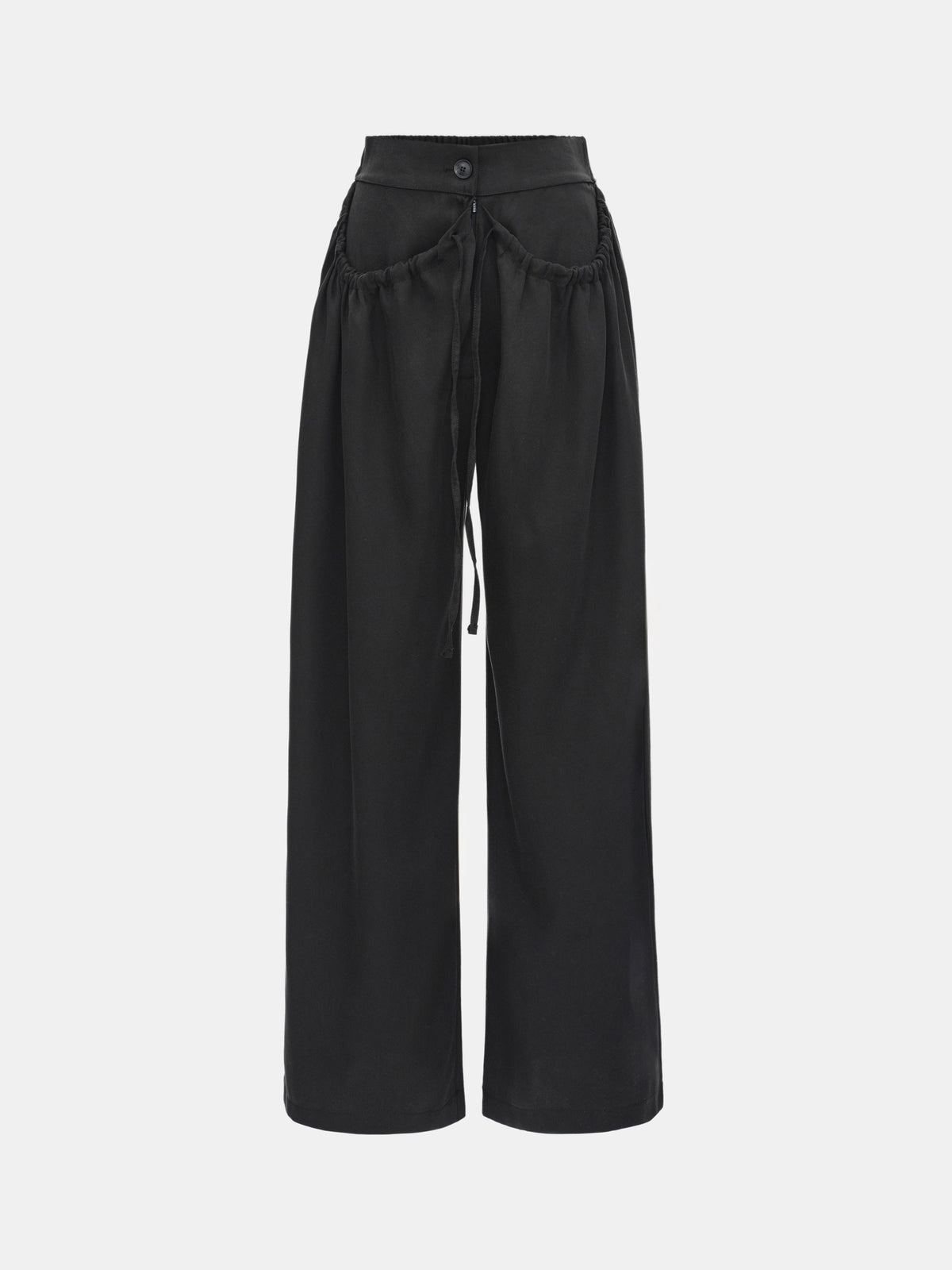 Cigar Drawstring Trousers, Black