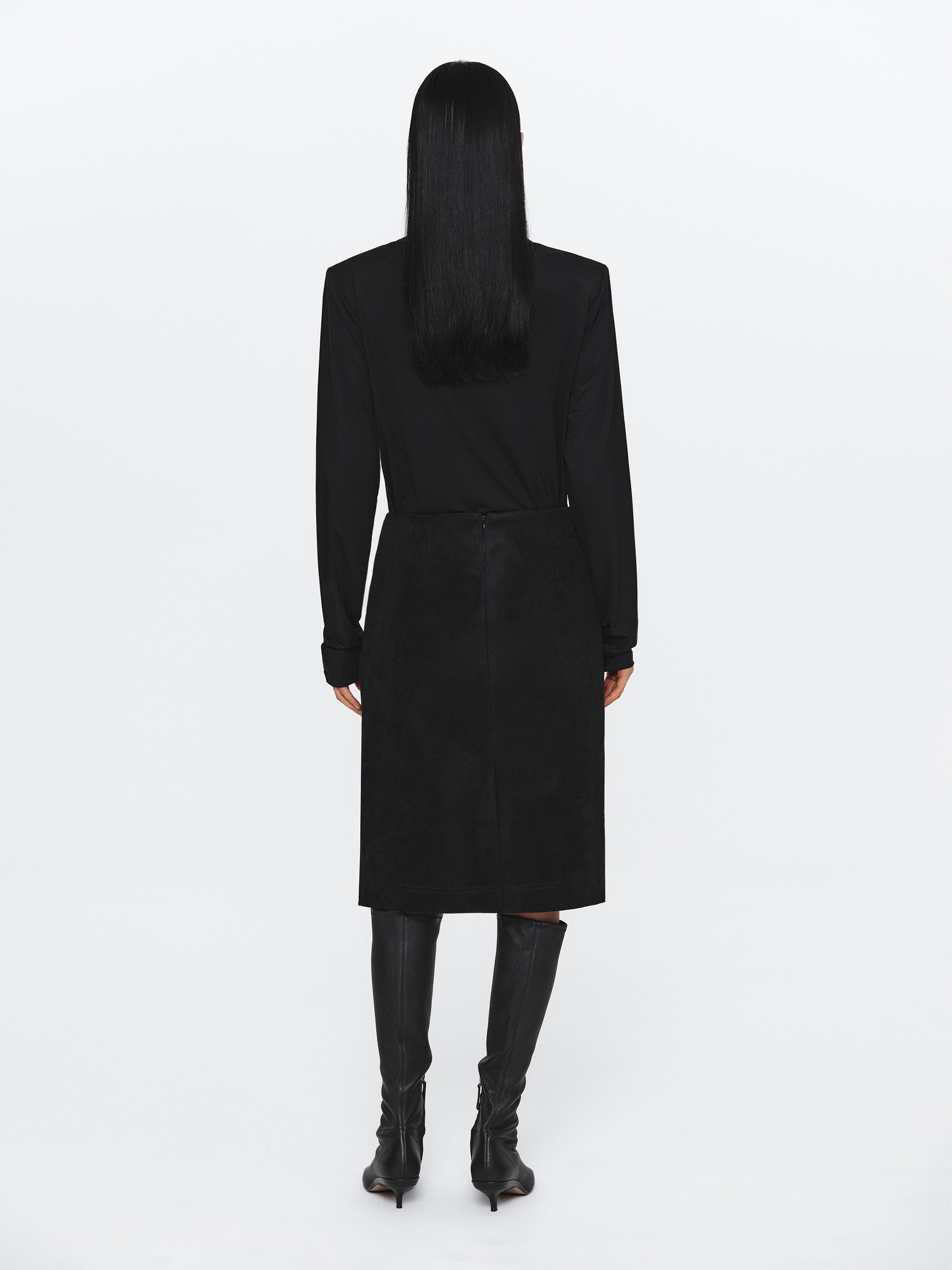 Padded Silky Top, Black