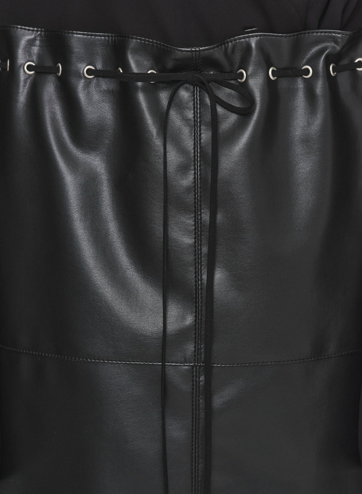 Talamo Faux Leather Skirt, Black
