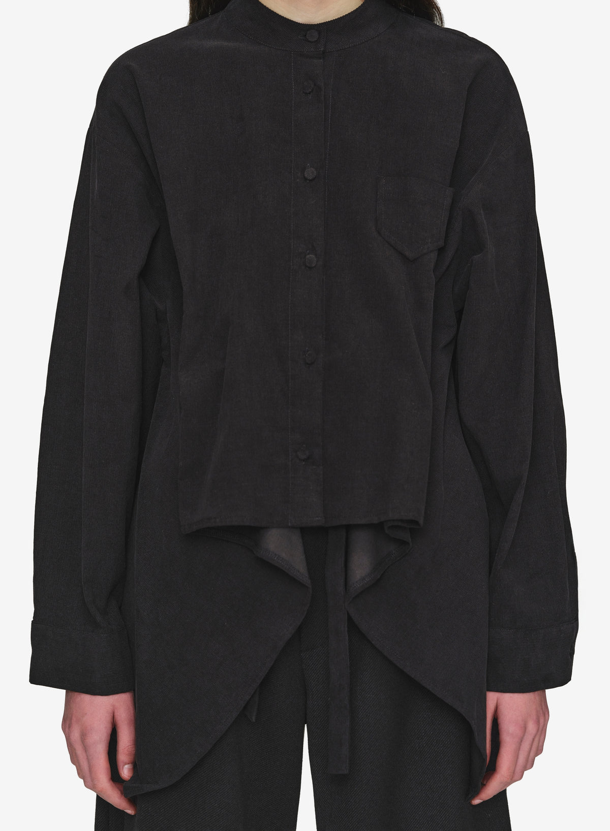 Katie Corduroy Shirt, Black