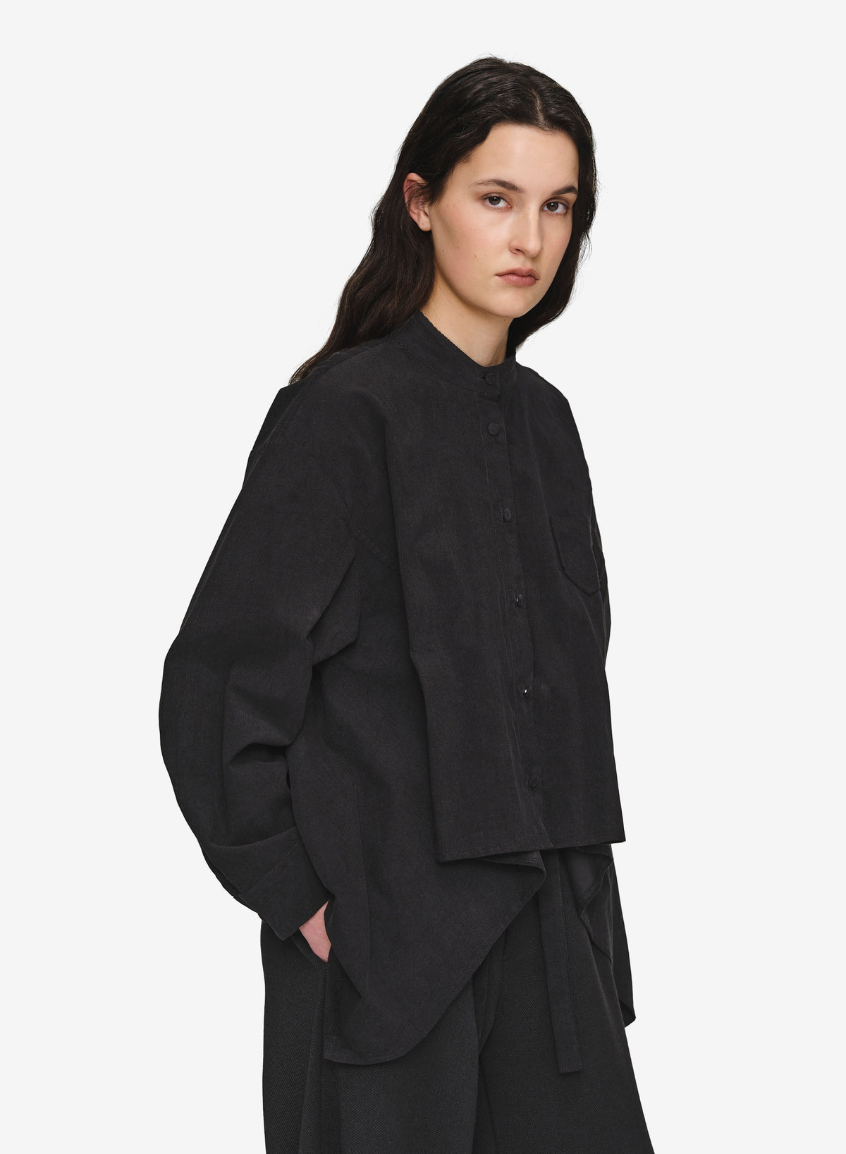 Katie Corduroy Shirt, Black