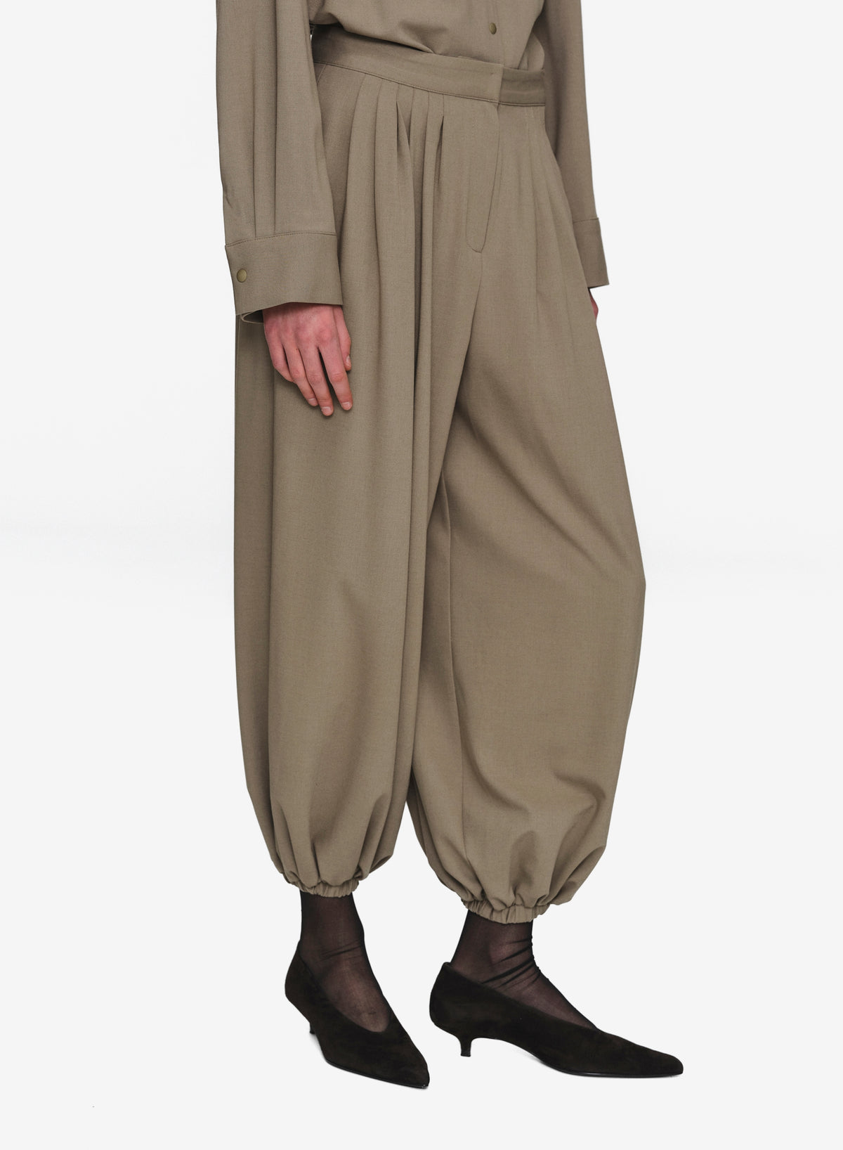 Giacca Ruched Trousers, Beige