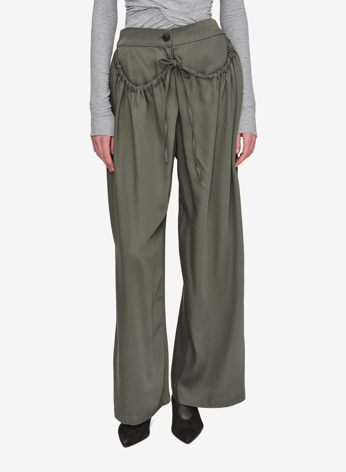 Cigar Drawstring Trousers, Khaki