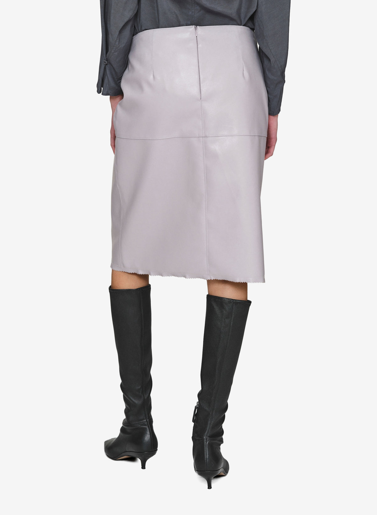 Talamo Faux Leather Skirt, Lilac