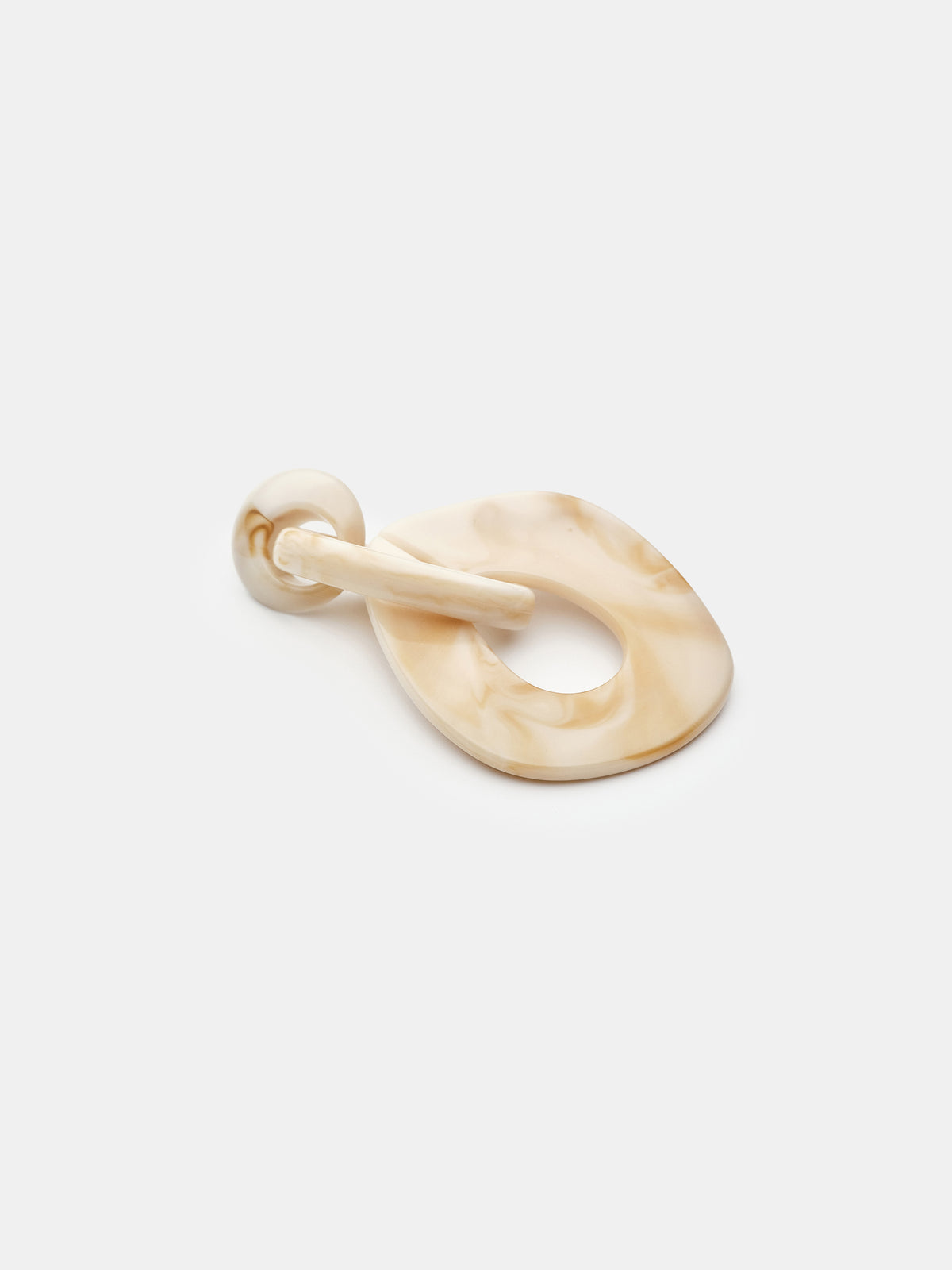 Marble Drop Earrings, Butter