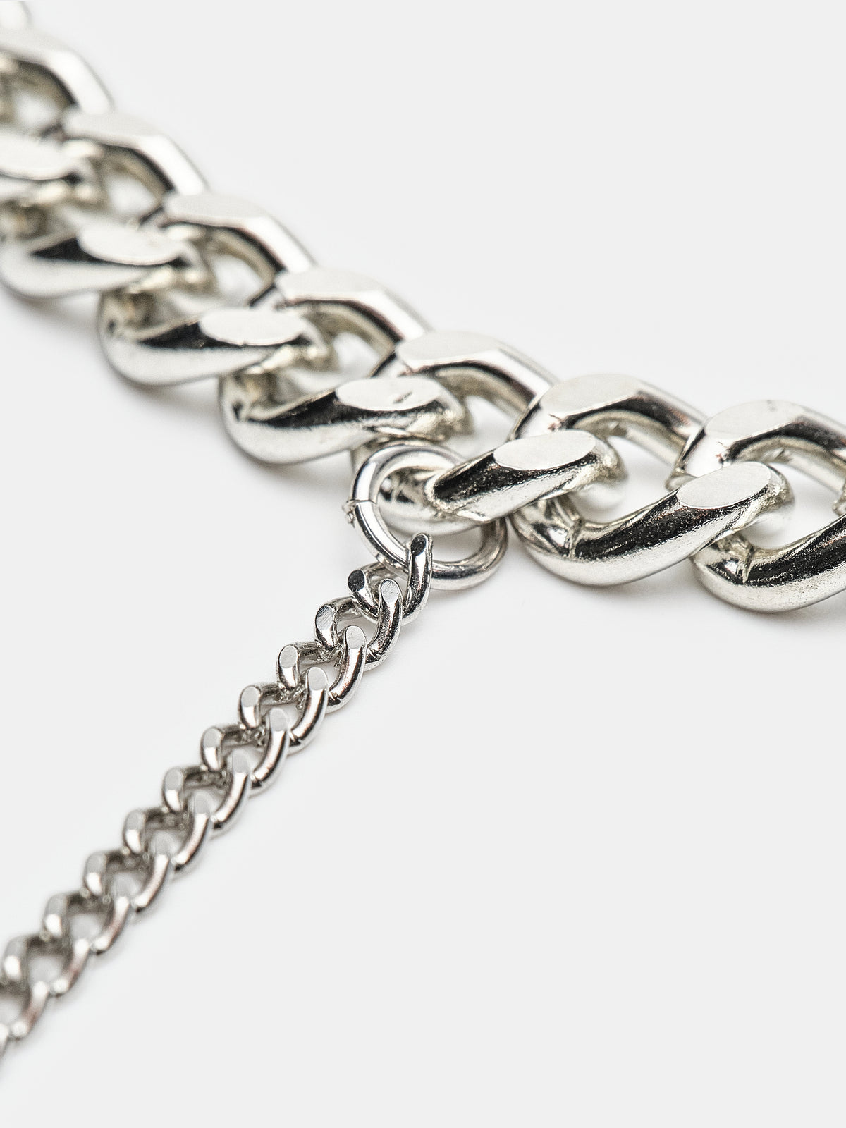 Curb Chain Necklace, Silver