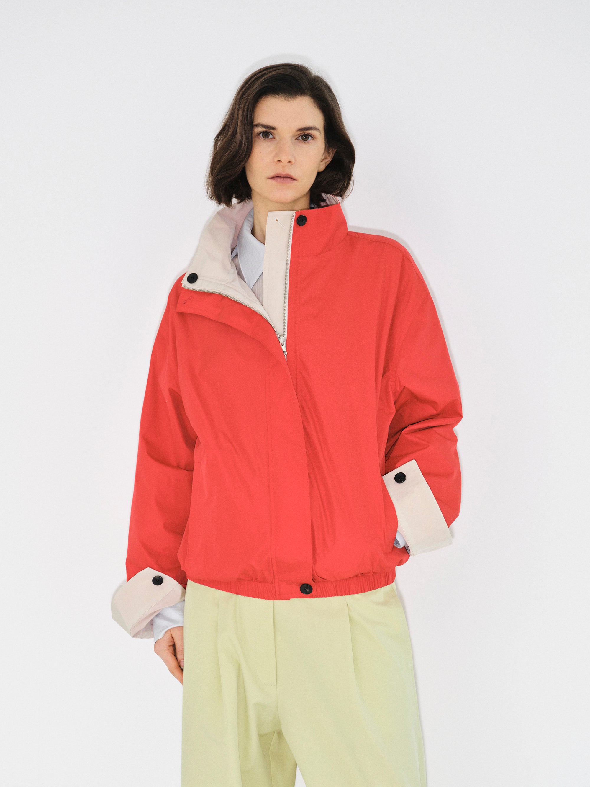 Reversible Blouson Jacket, Red