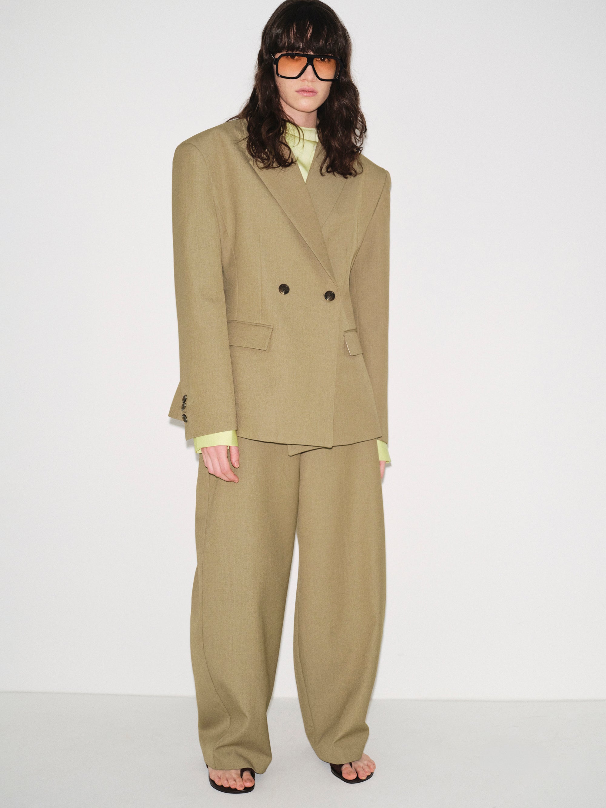 Mesa Tapered Blazer, Beige