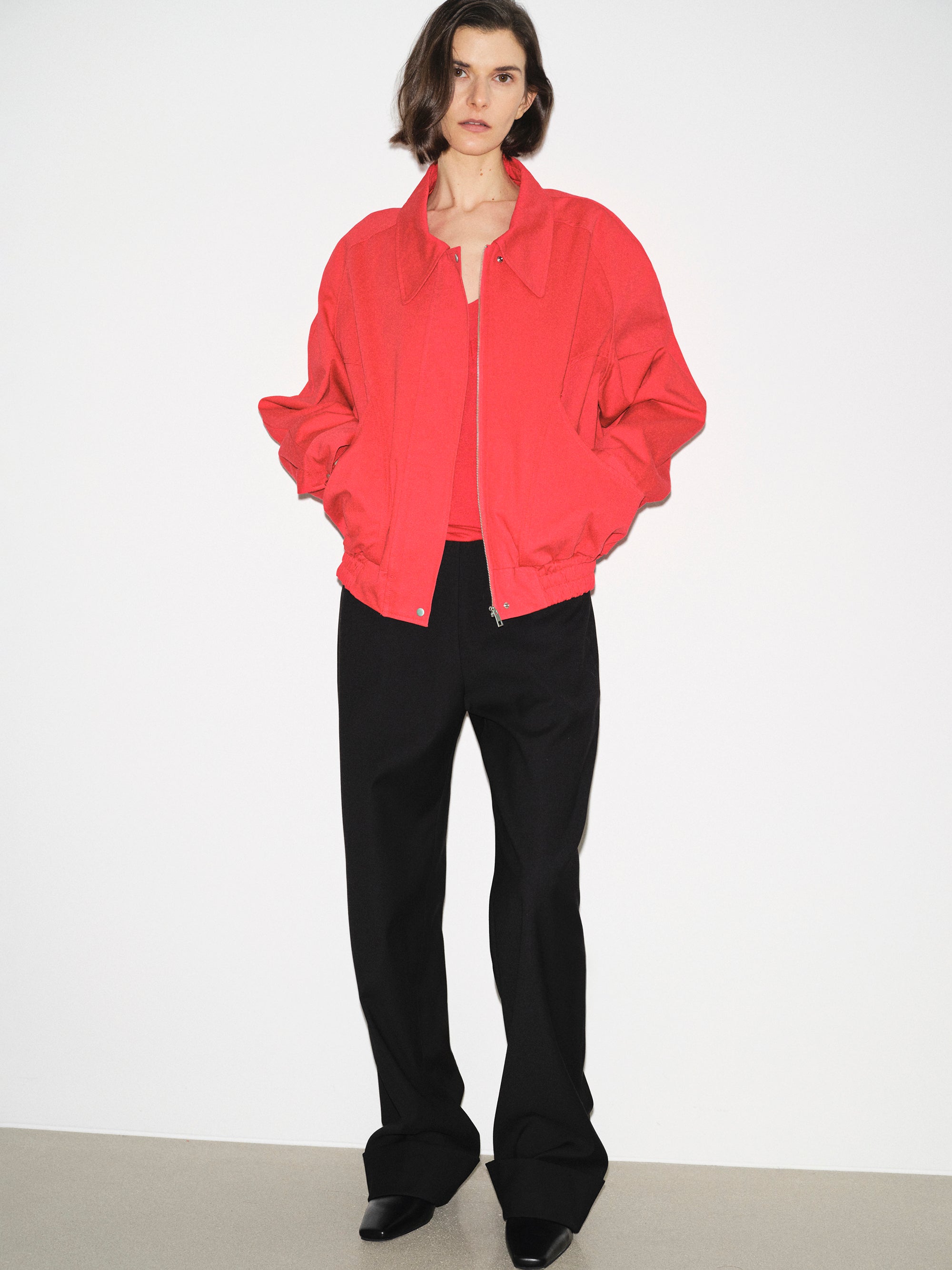 Blouson Bomber Jacket, Red