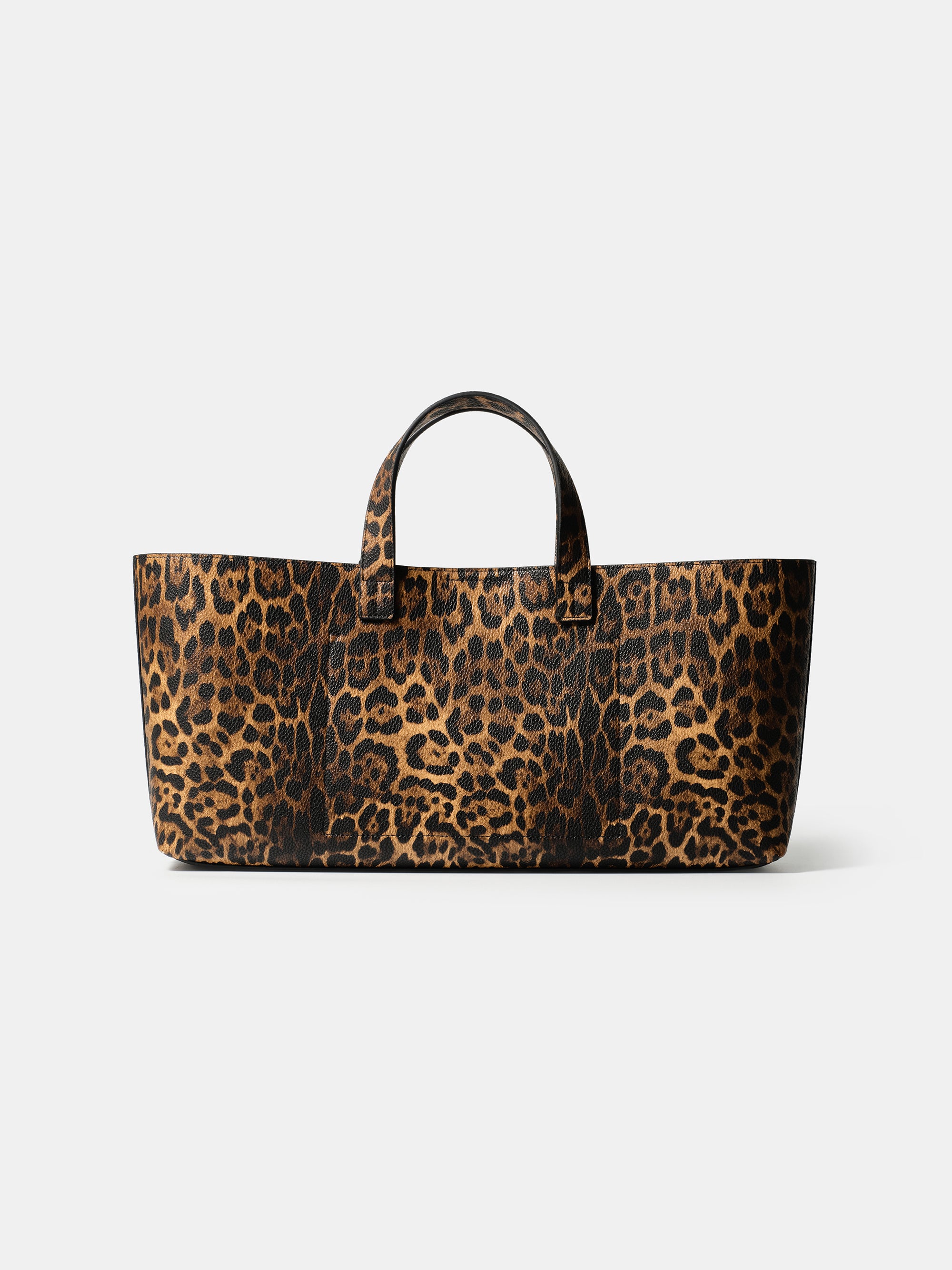 East-West Printed Tote Bag, Leopard