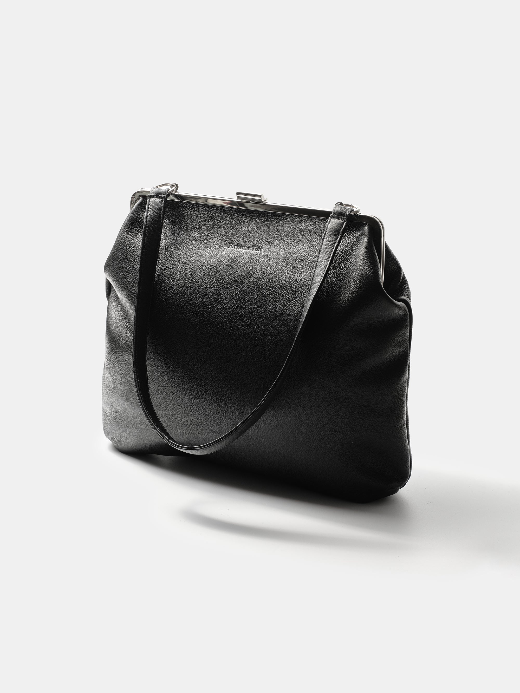Leather Frame Bag, Black