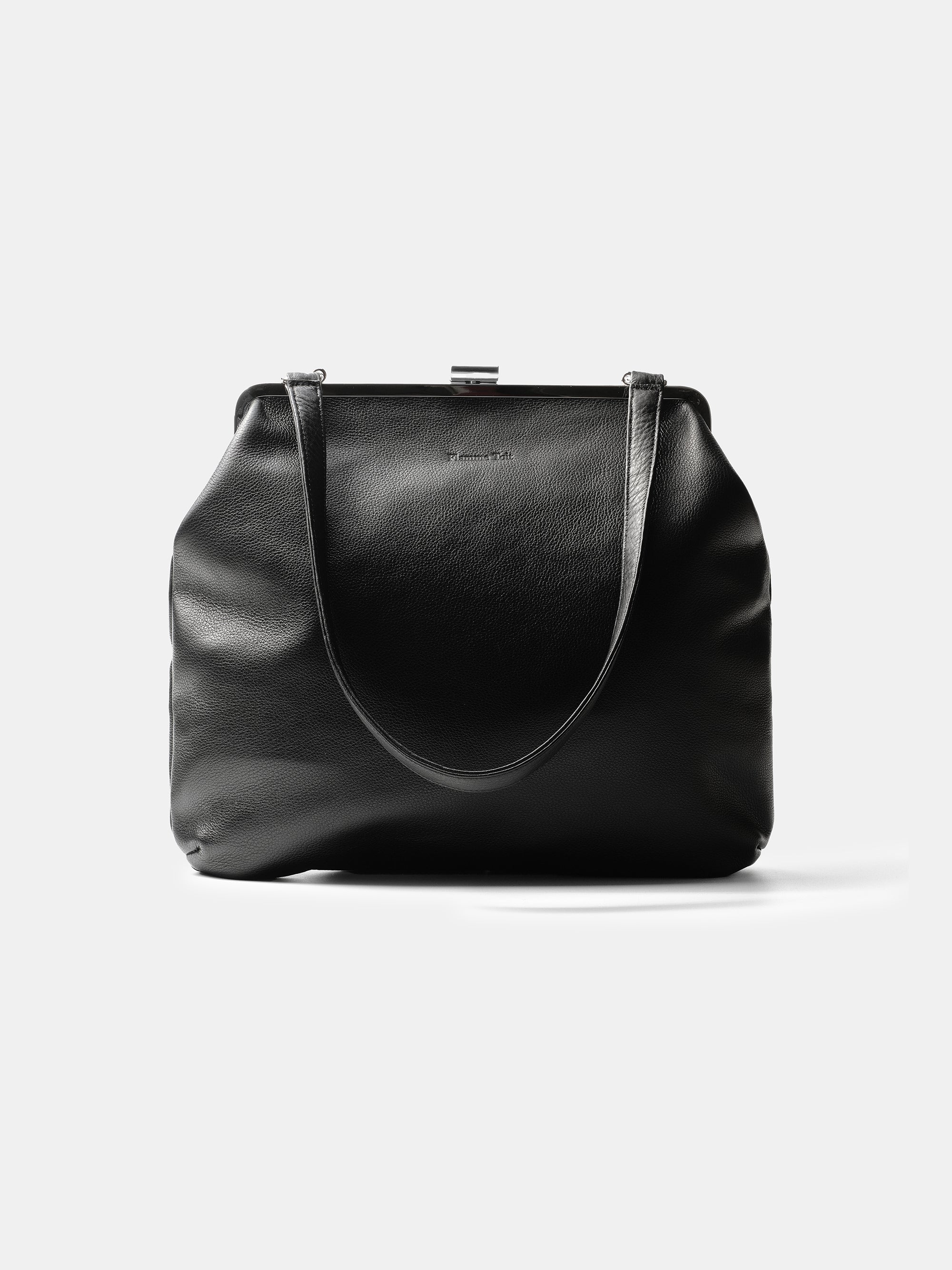Leather Frame Bag, Black