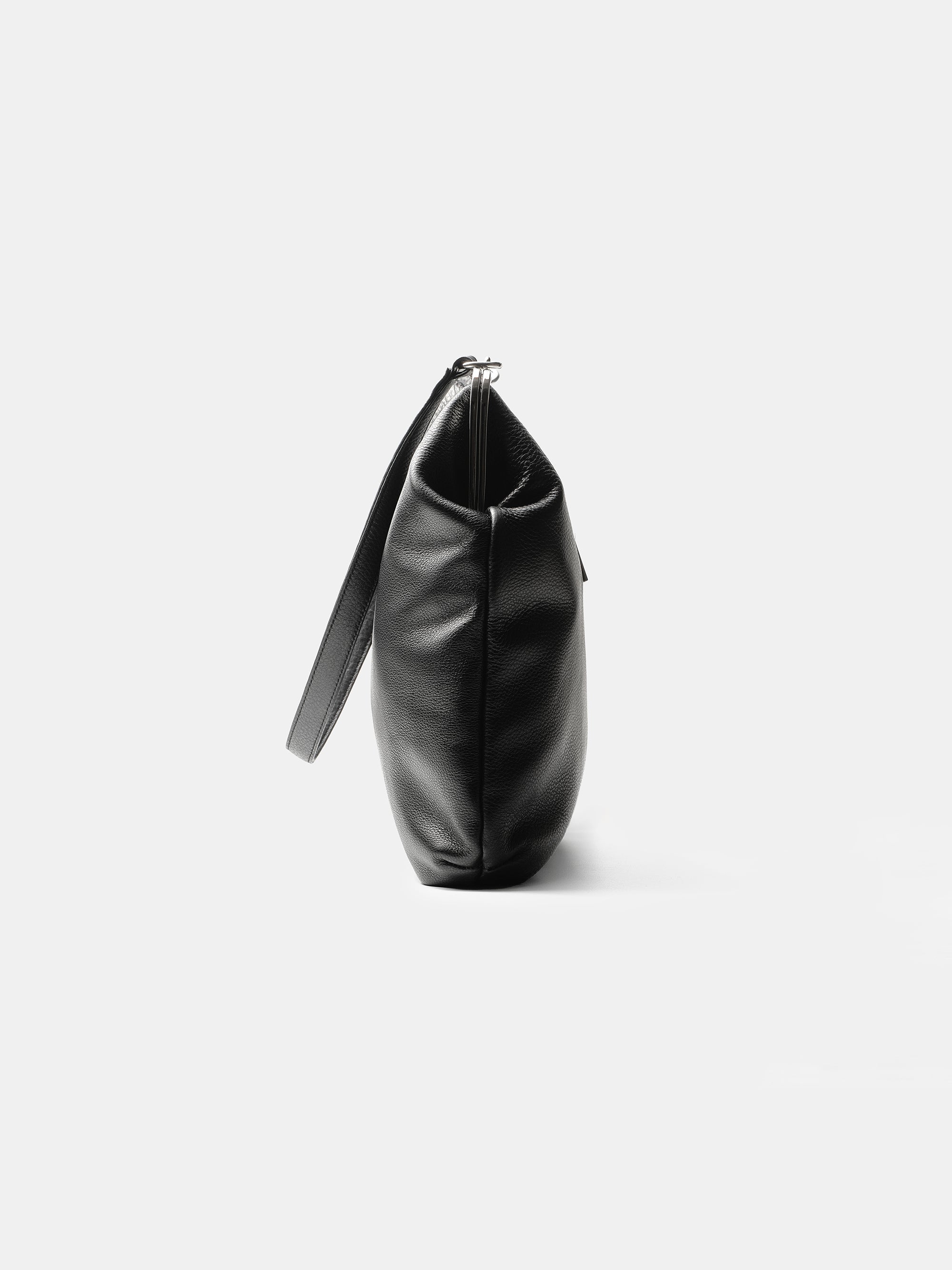 Leather Frame Bag, Black