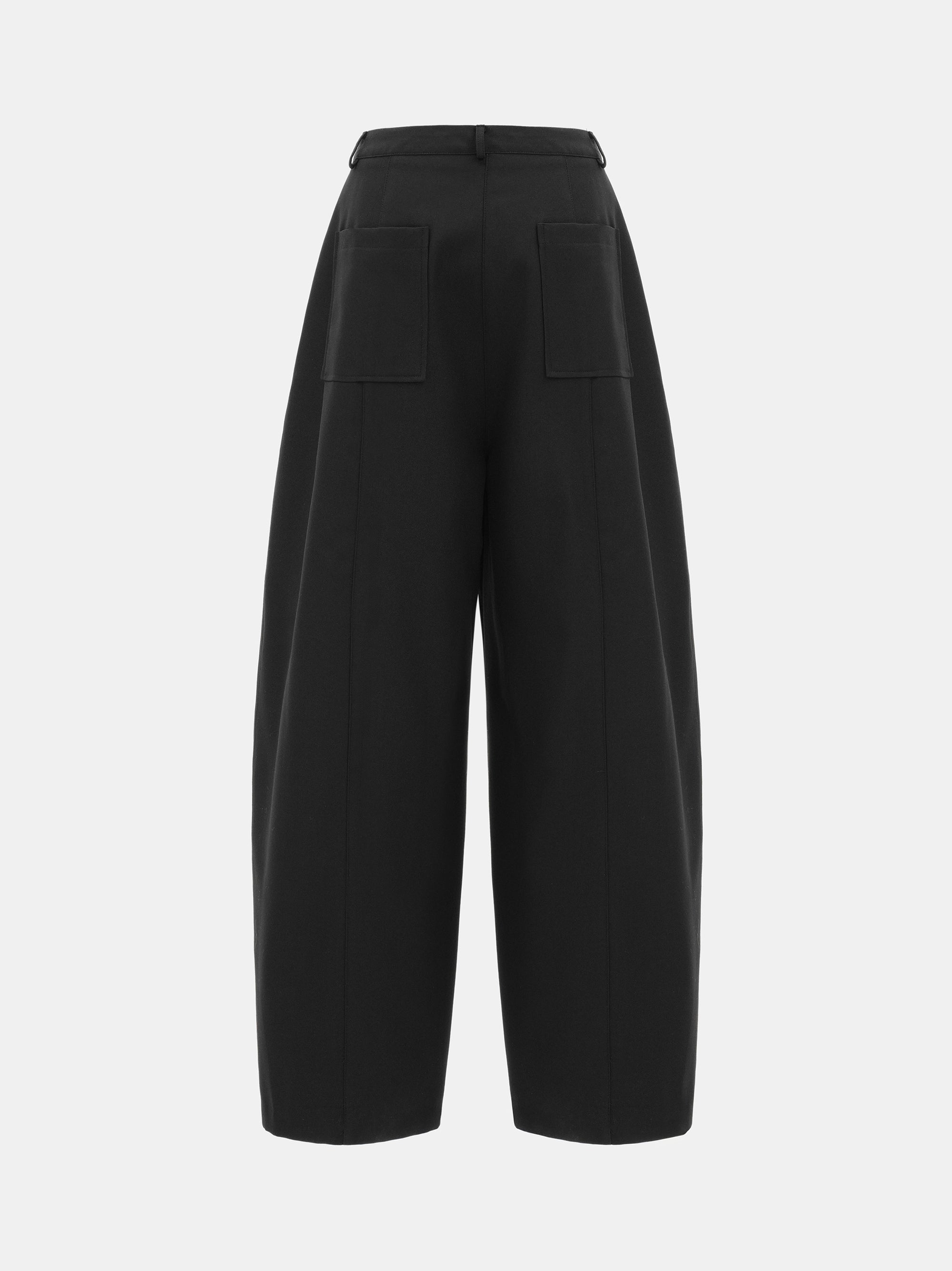 Mesa Front Welt Pocket Trousers, Black