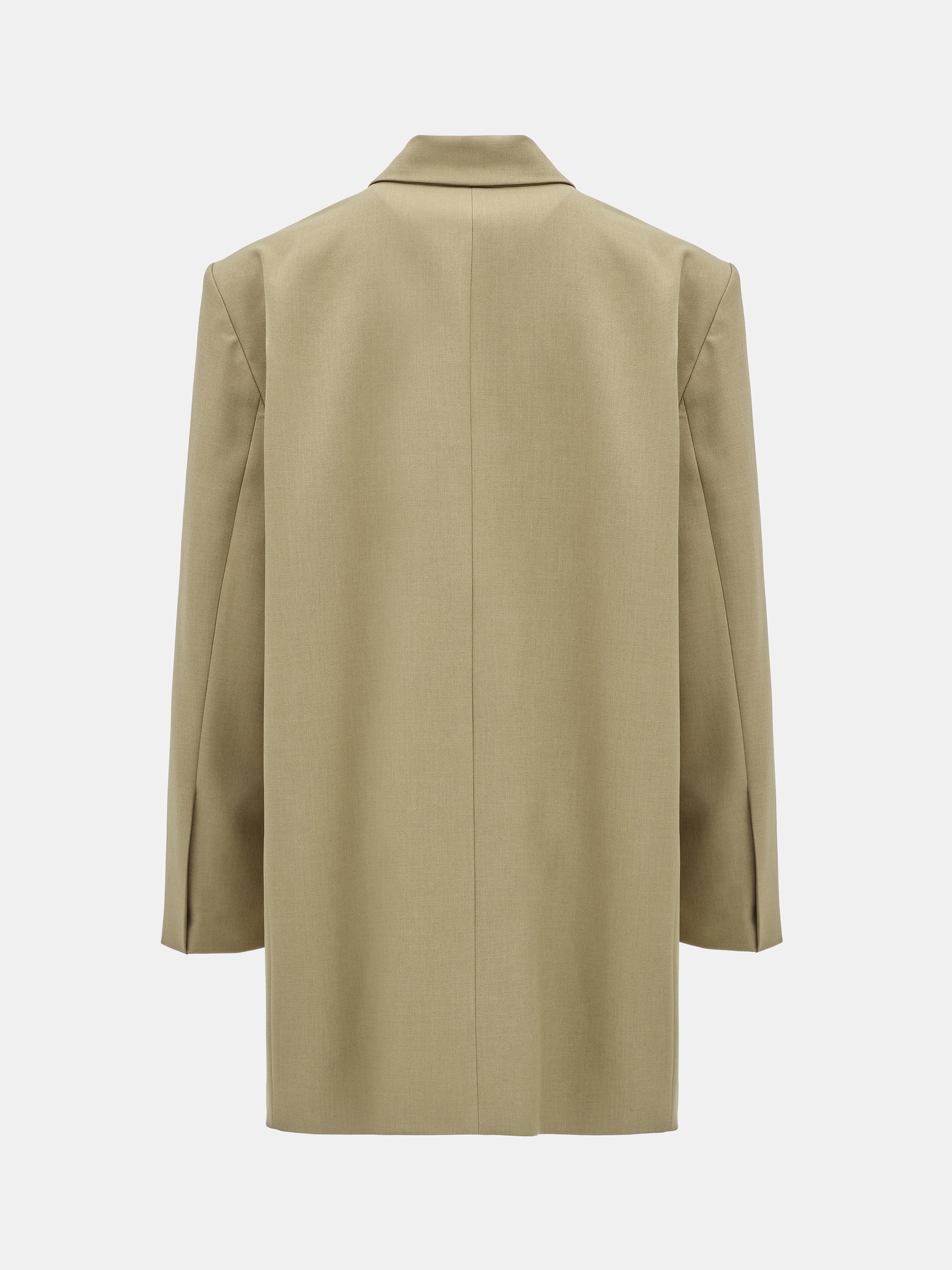 Oversized Double Breasted Blazer, Beige