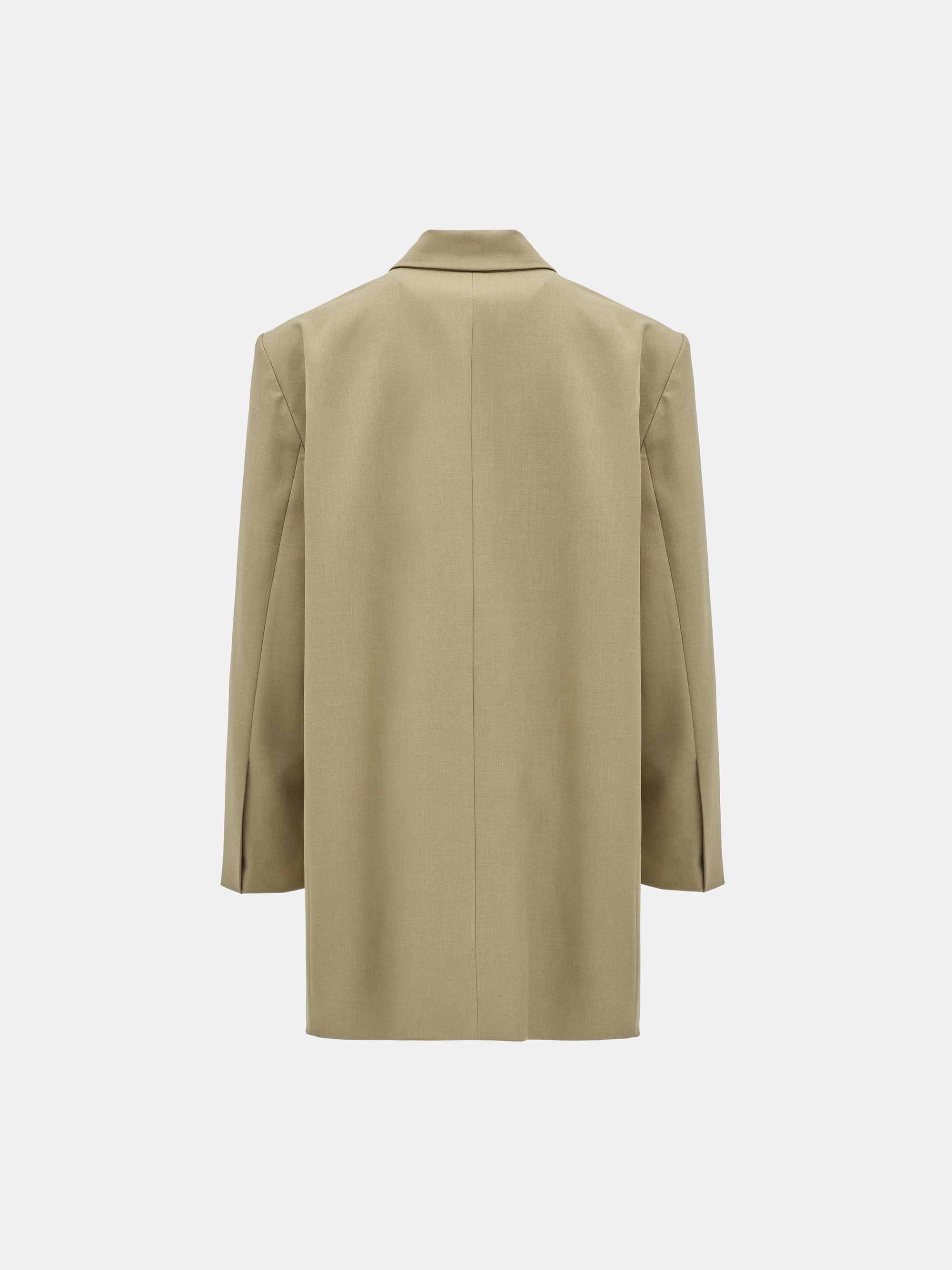 Oversized Double Breasted Blazer, Beige