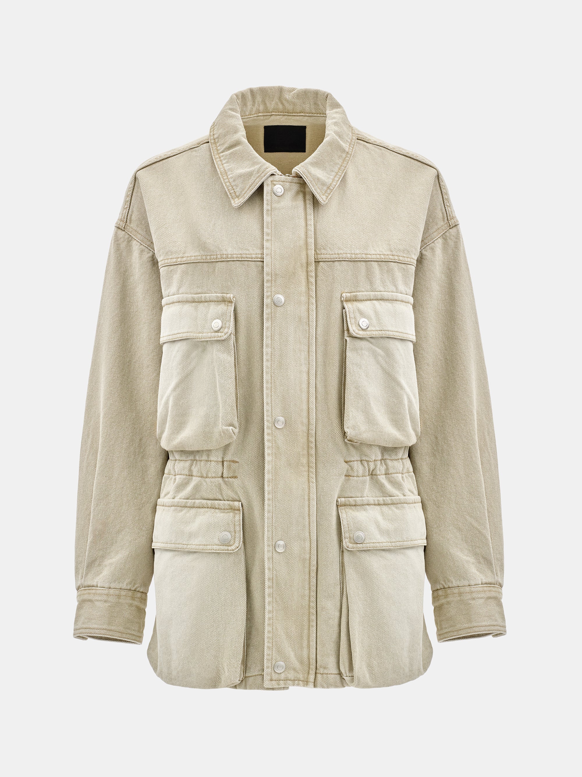 Washed Field Denim Jacket, Beige