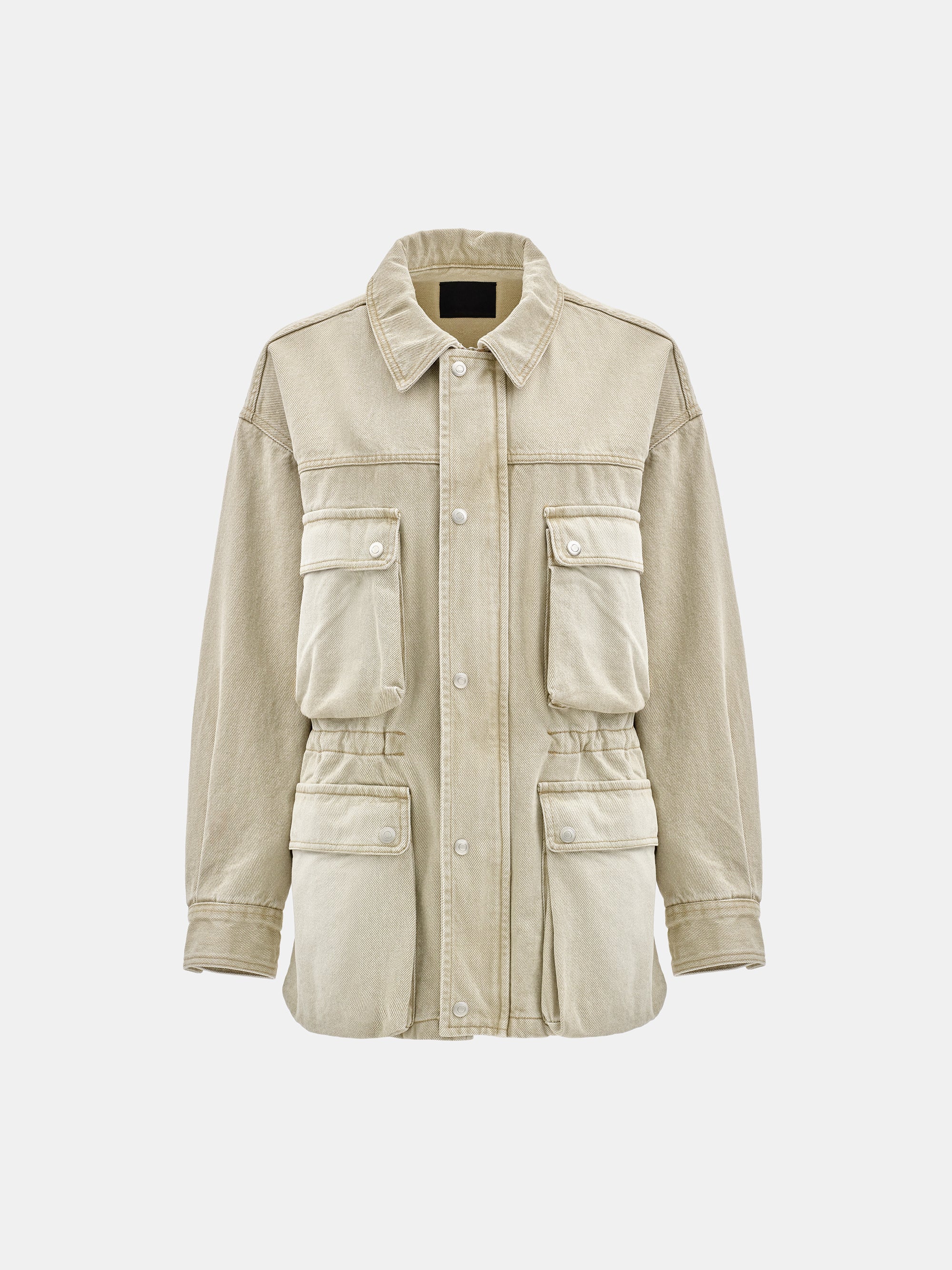 Washed Field Denim Jacket, Beige