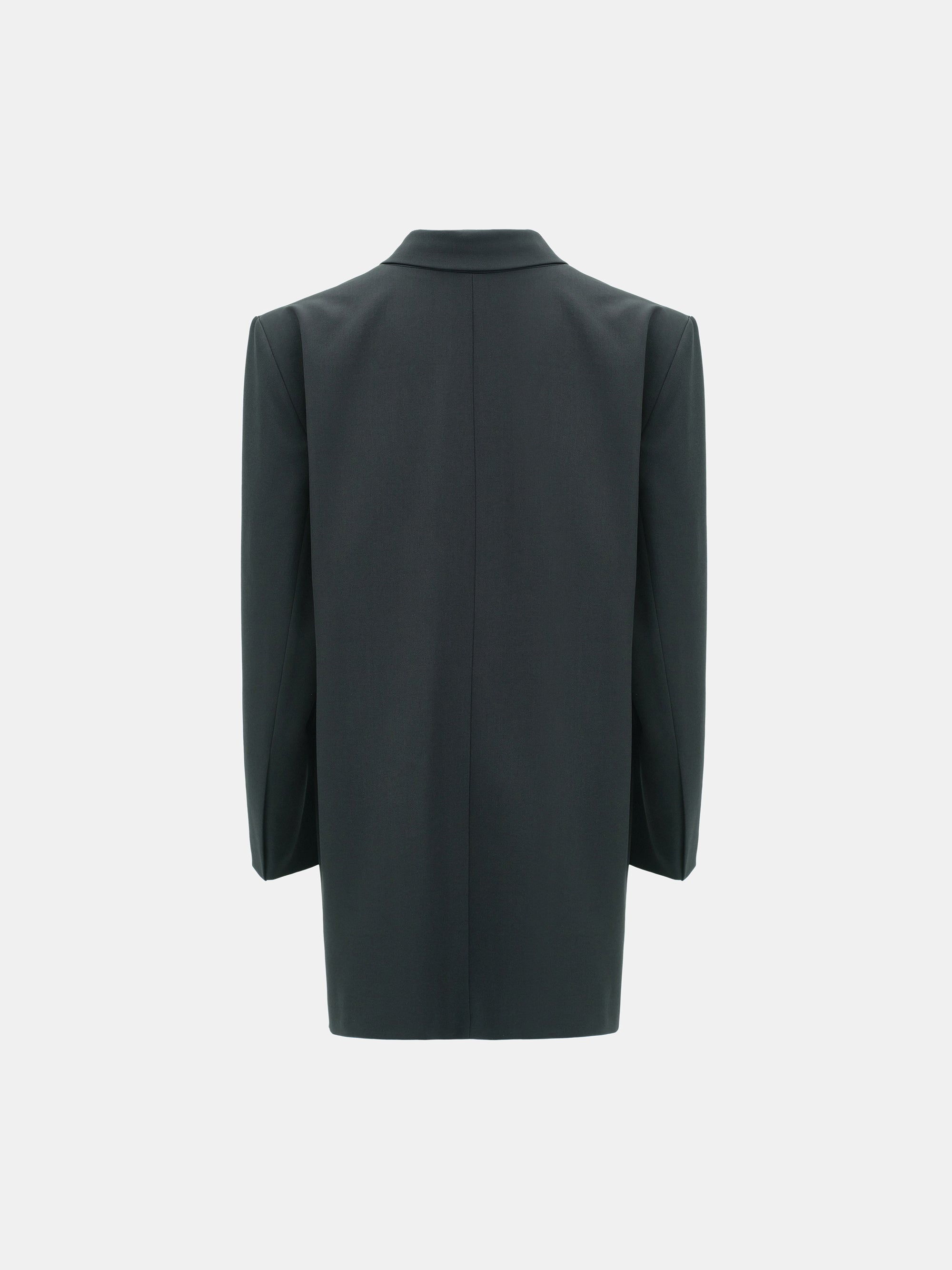 Oversized Double Breasted Blazer, Black