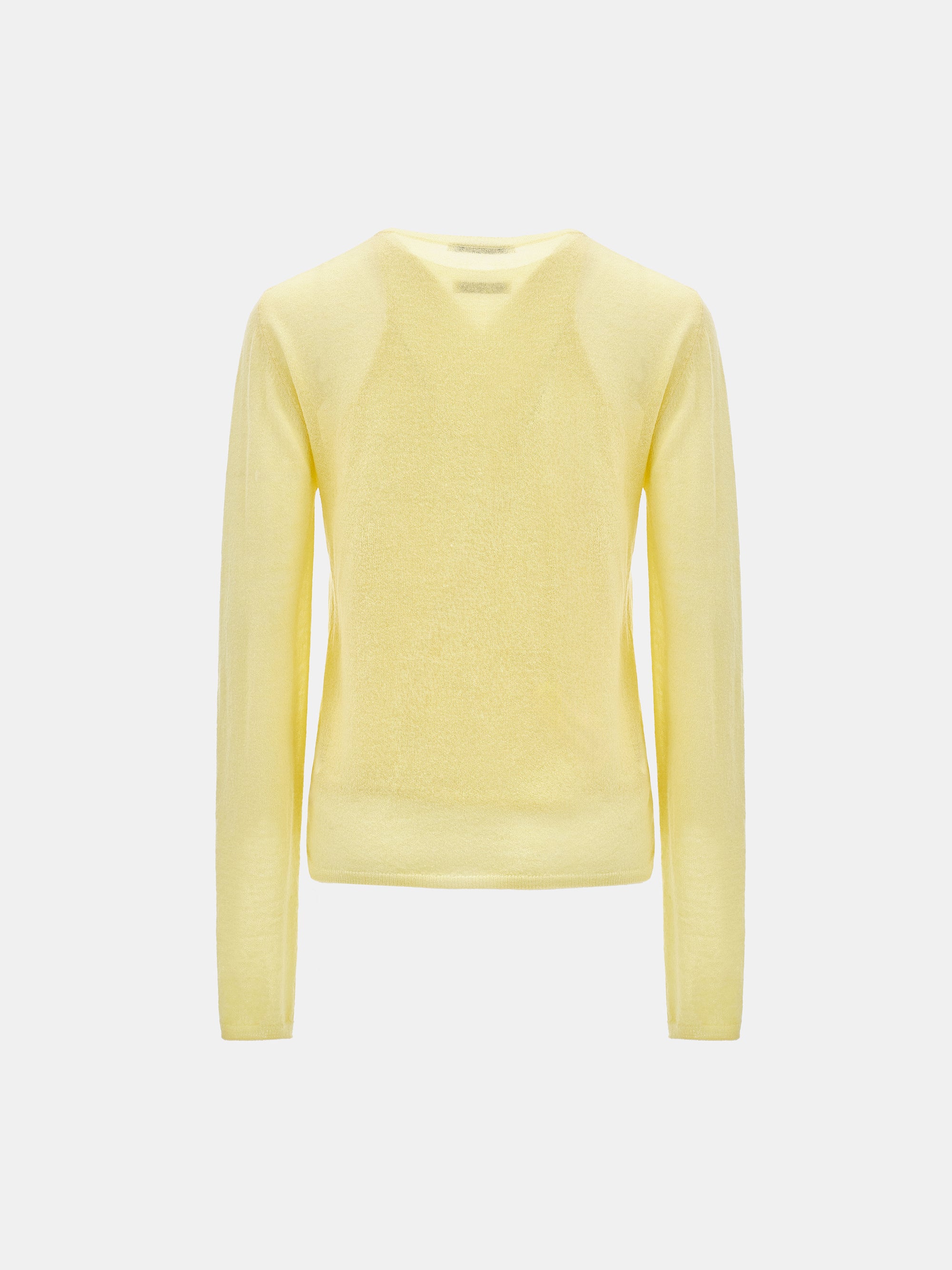 Double-Layer Knit Top, Yellow