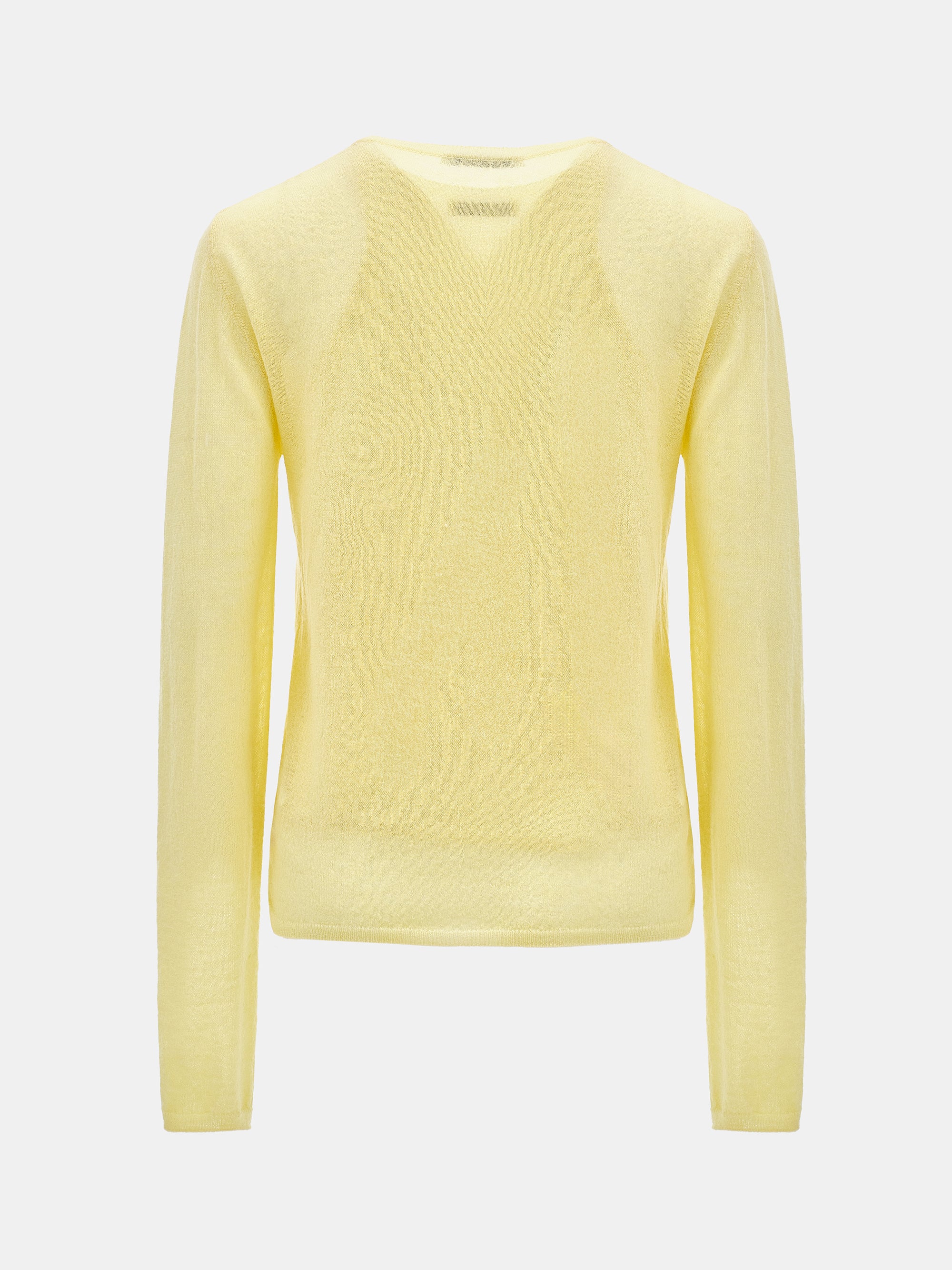 Double-Layer Knit Top, Yellow