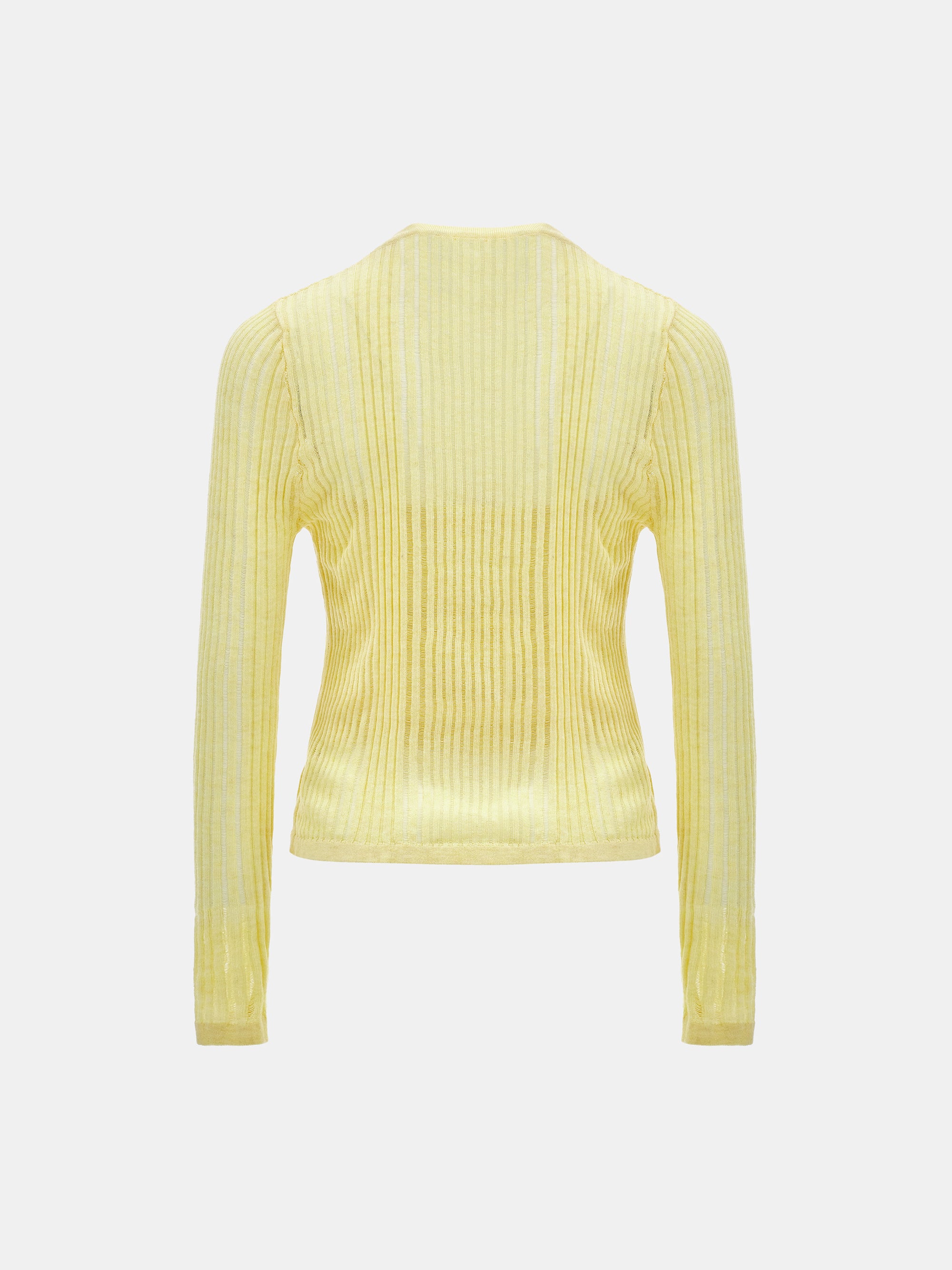 Double Knit Cardigan, Yellow
