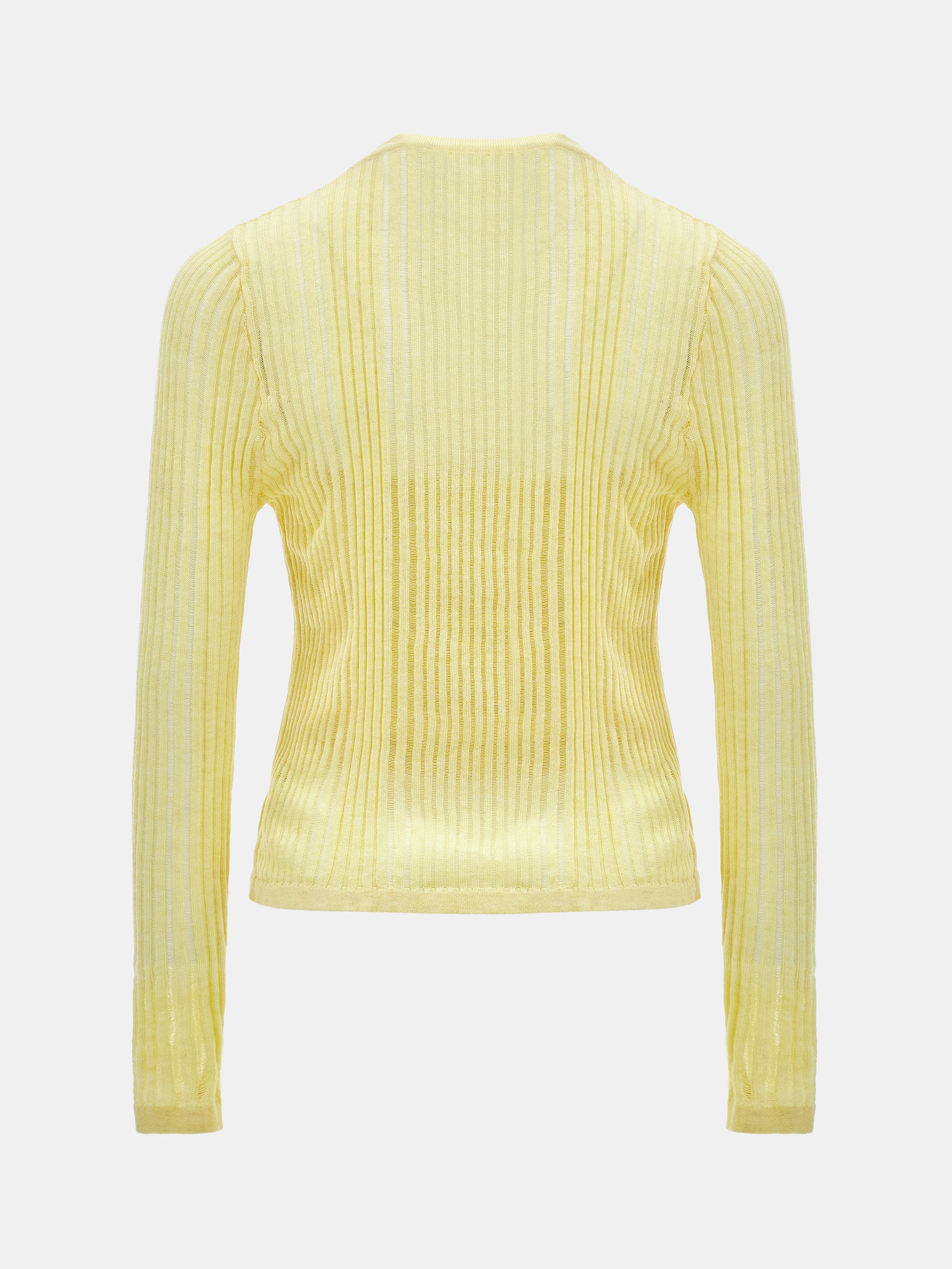 Double Knit Cardigan, Yellow