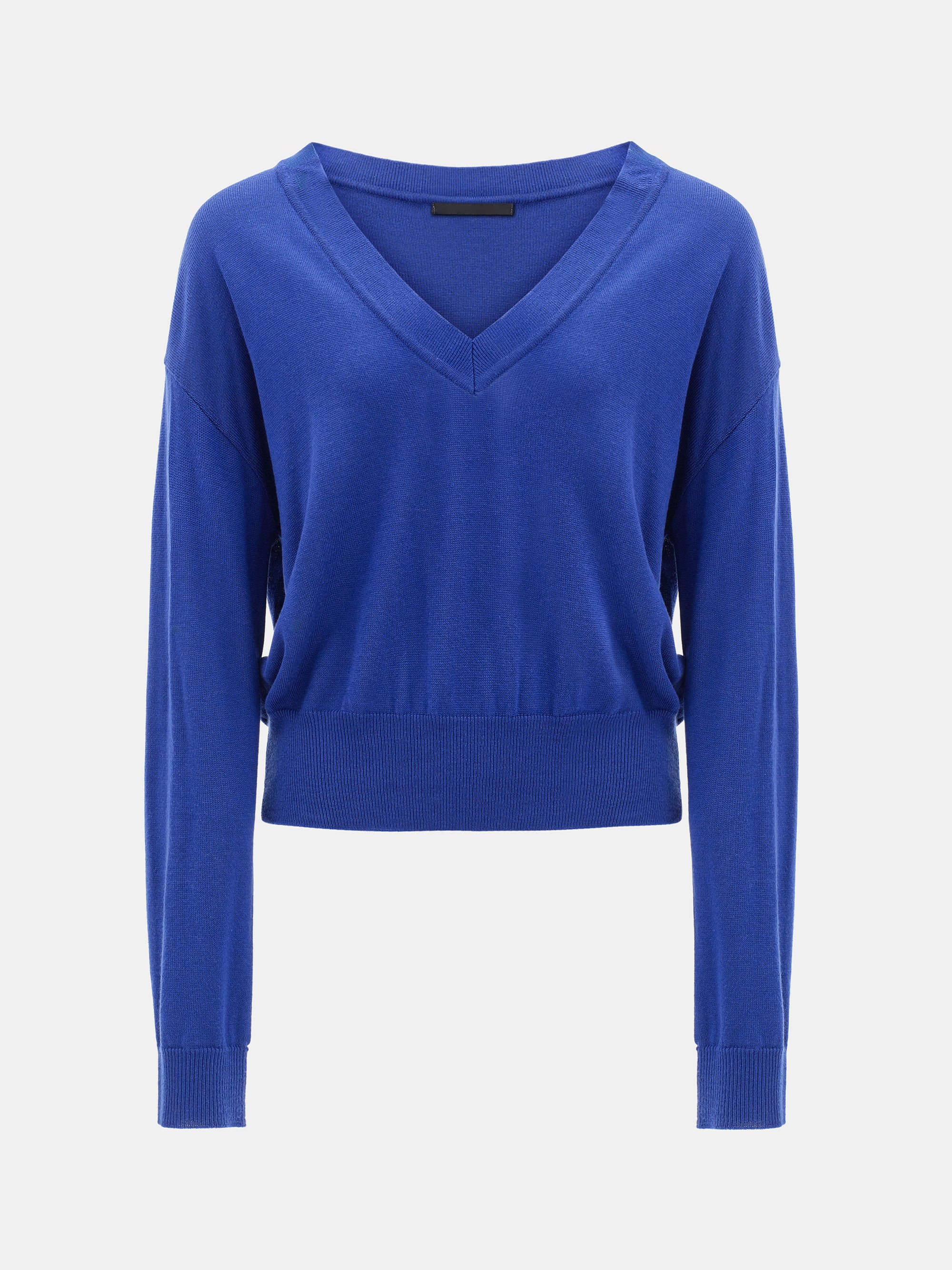 Refined V-Neck Sweater, Blue