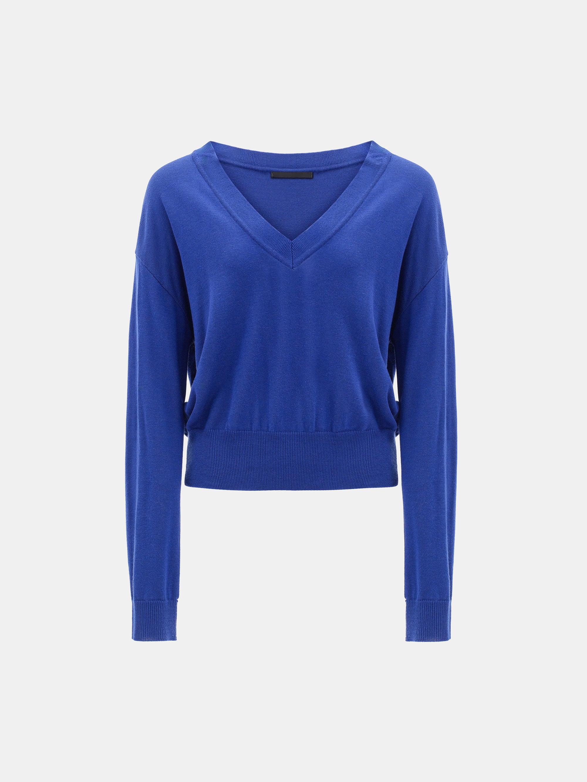 Refined V-Neck Sweater, Blue