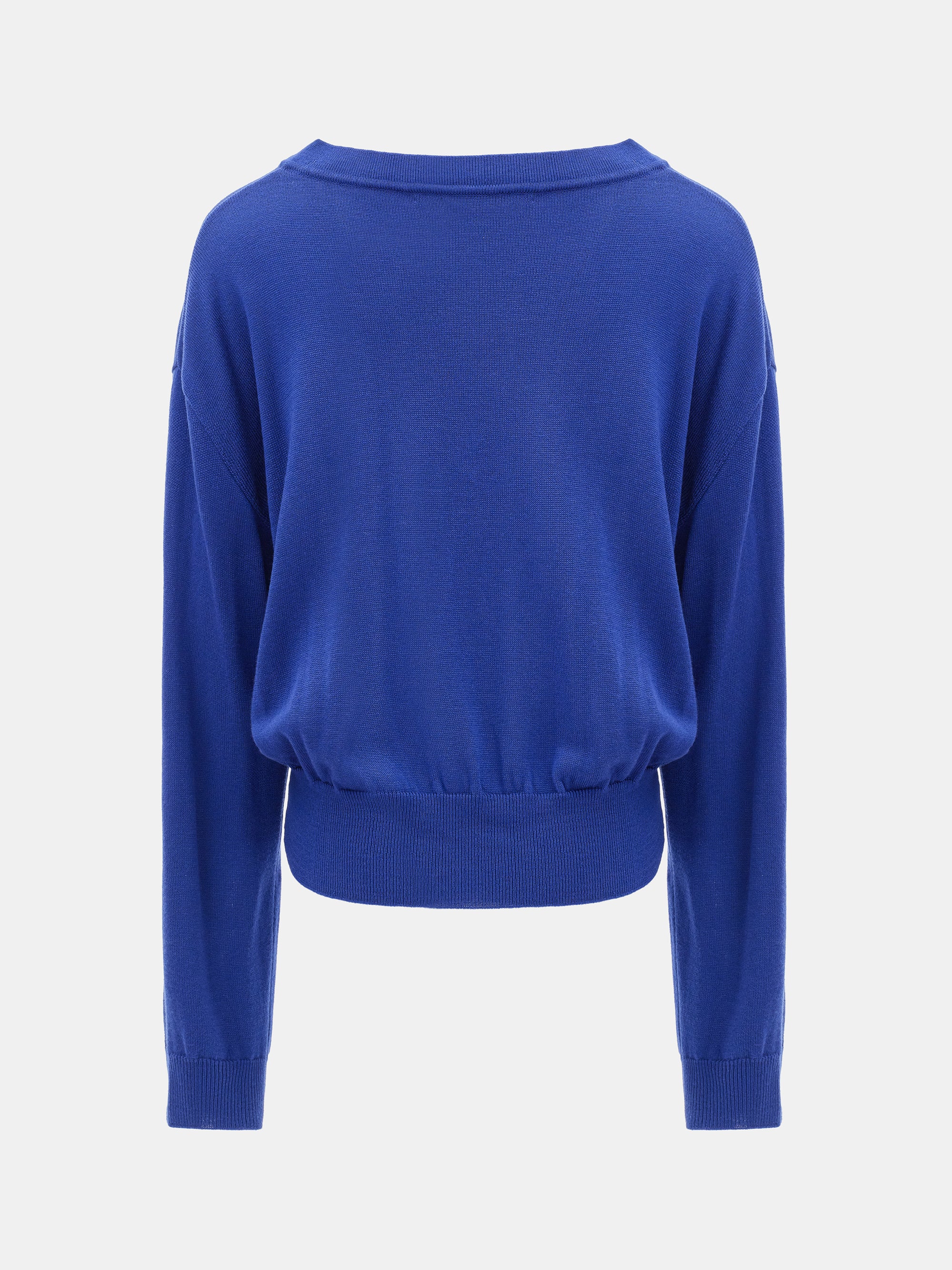 Refined V-Neck Sweater, Blue