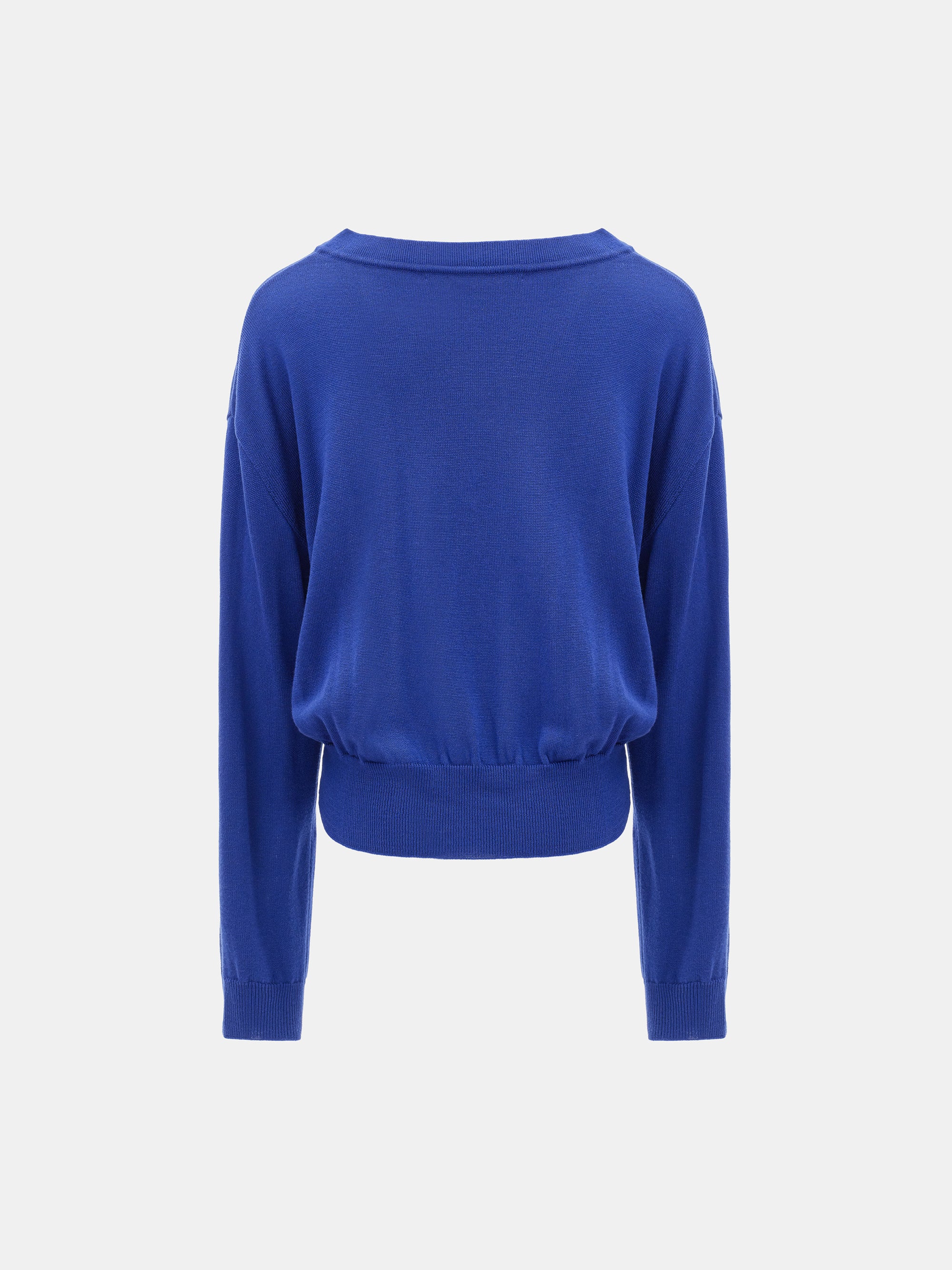 Refined V-Neck Sweater, Blue