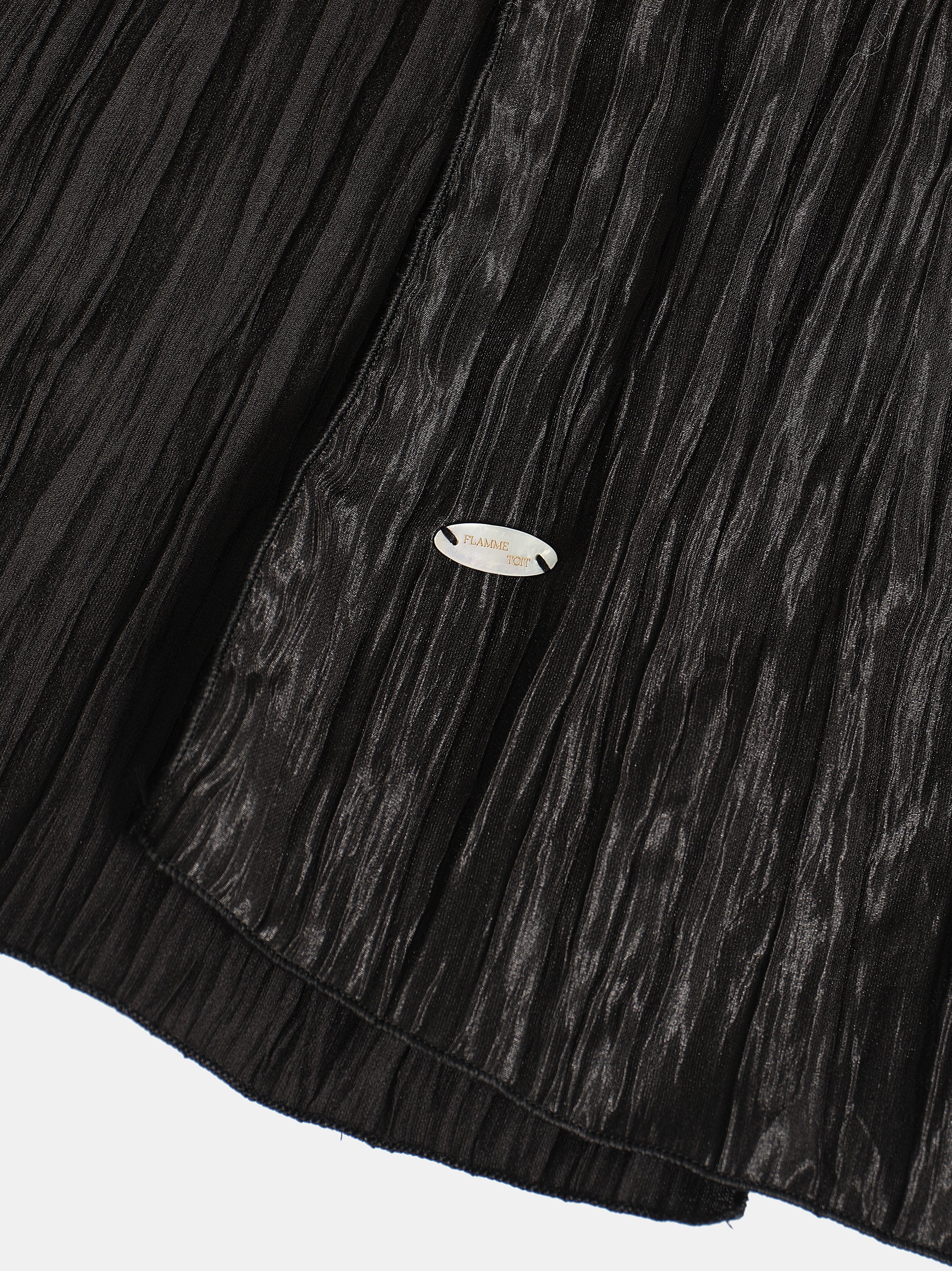 Pleated Scarf, Black