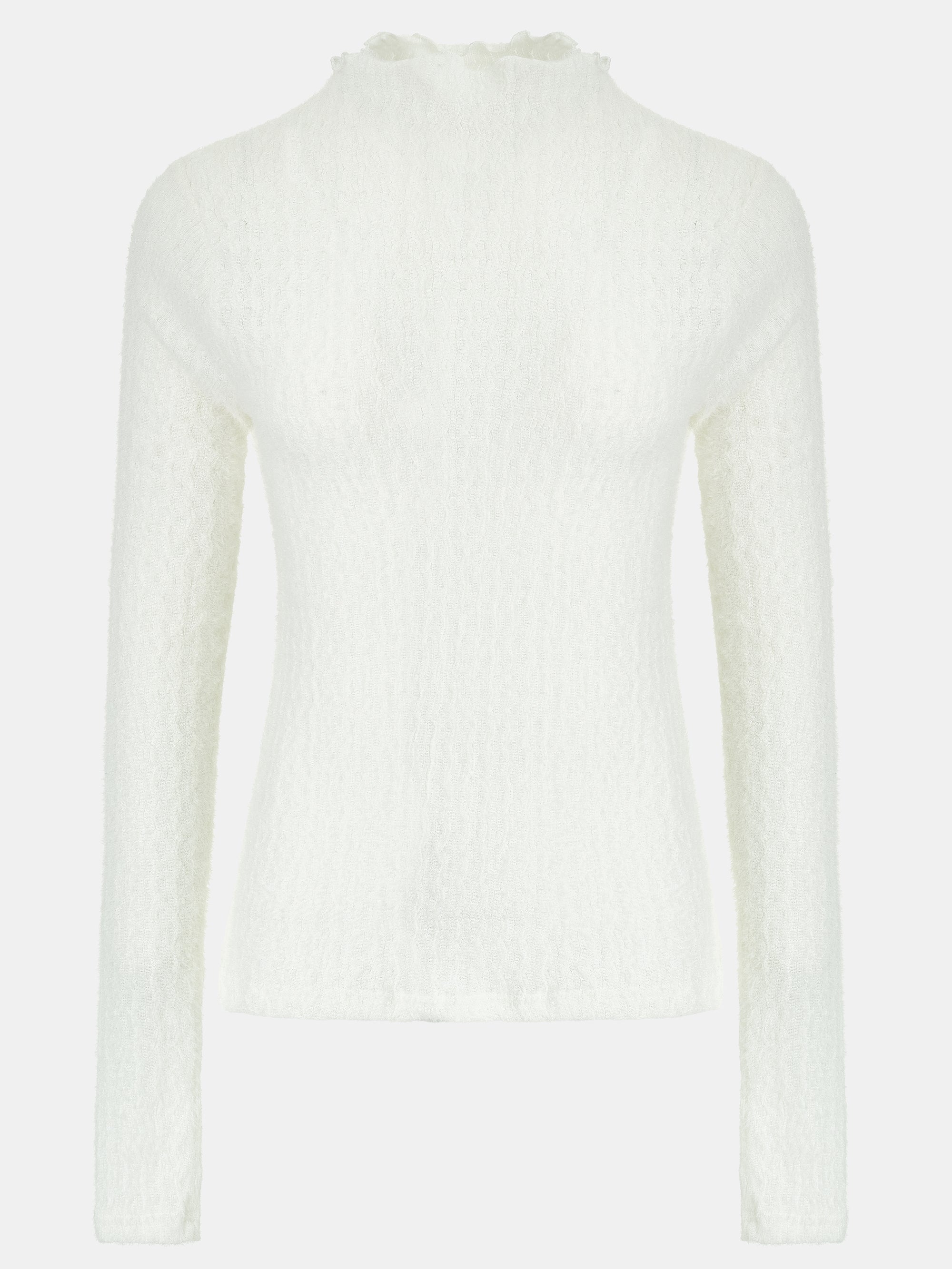 Brushed Knit Jersey Top, Ivory