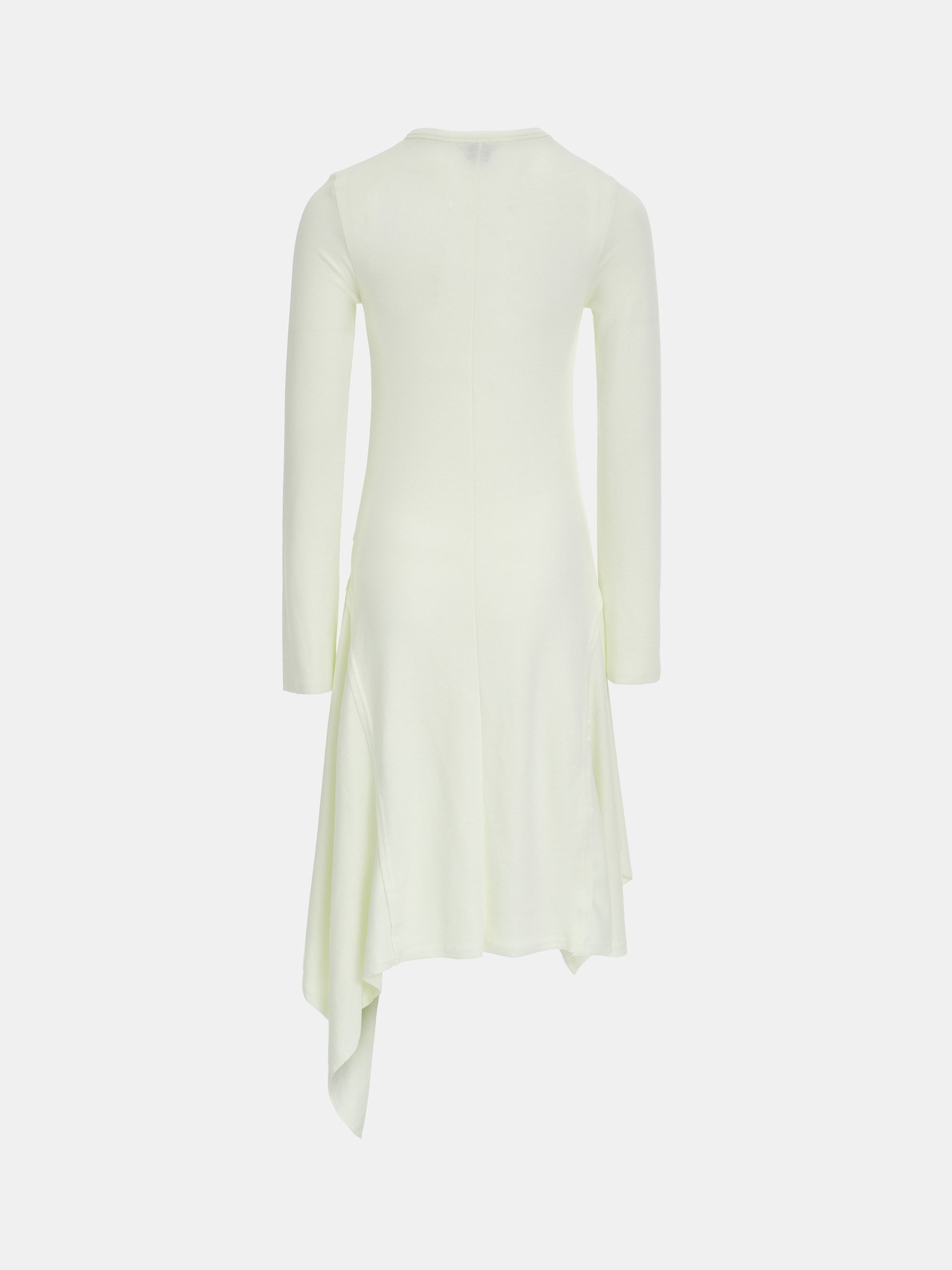 Asymmetric Tiered Dress, Cream