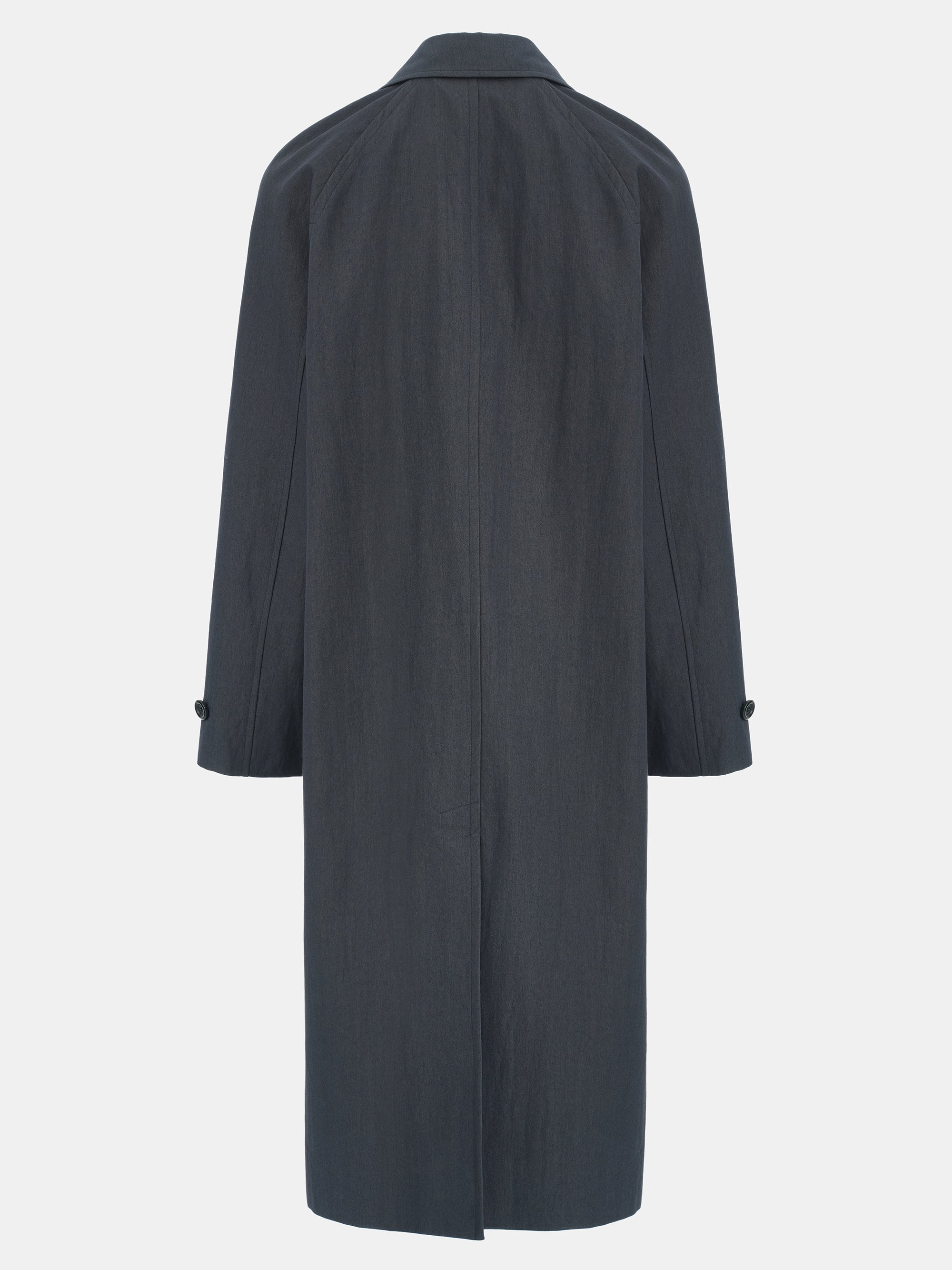 Scarf Panel Trench Coat, Charcoal