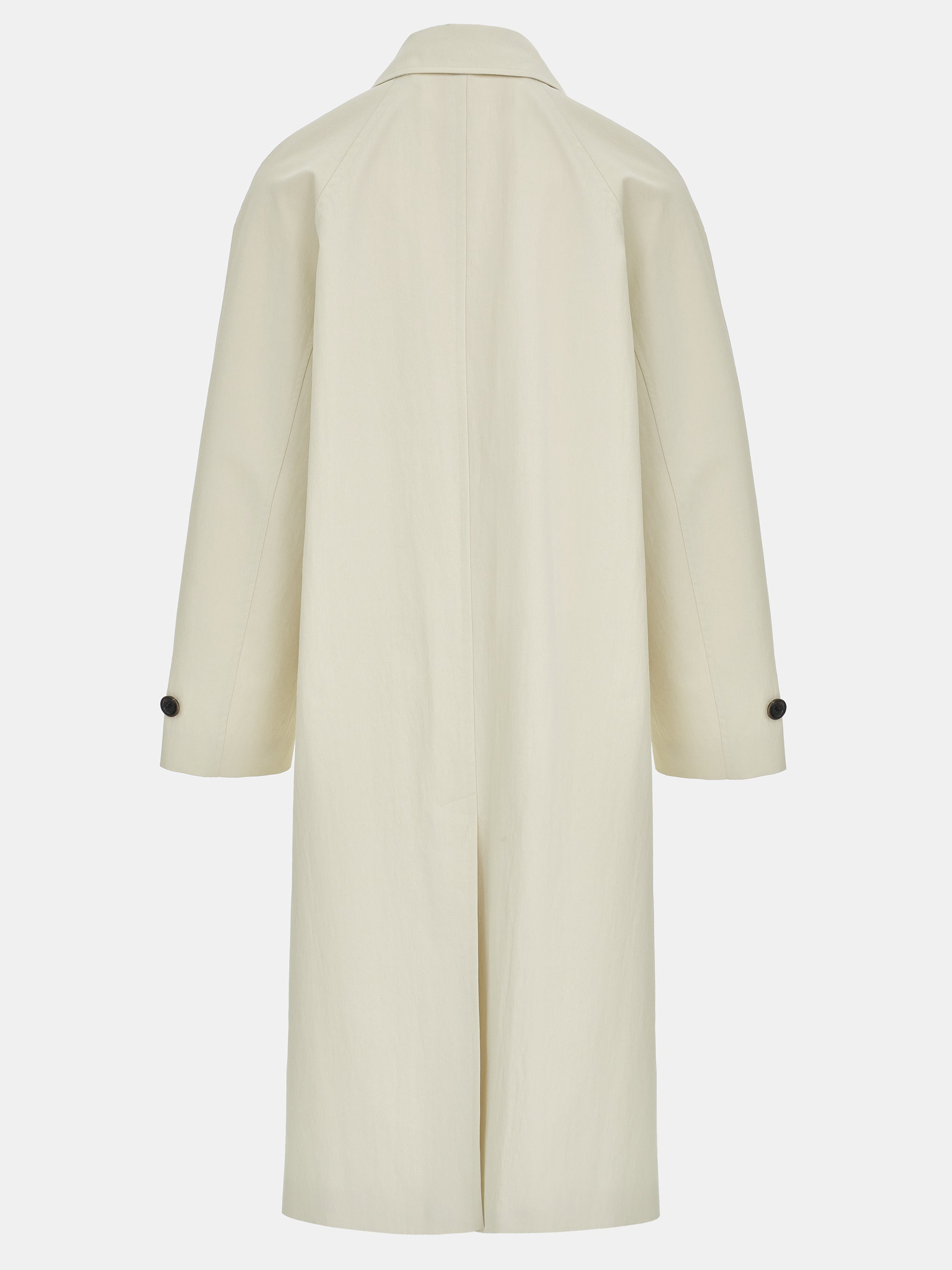 Scarf Panel Trench Coat, Ivory