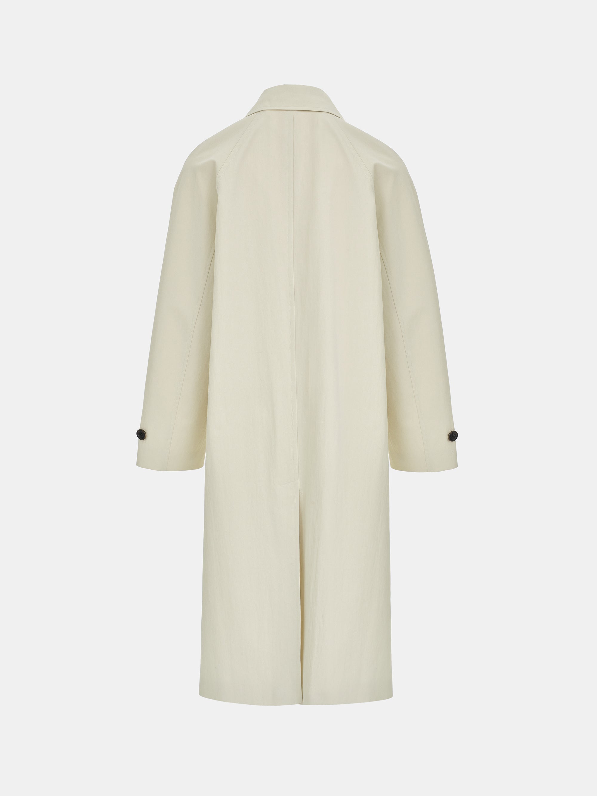 Scarf Panel Trench Coat, Ivory