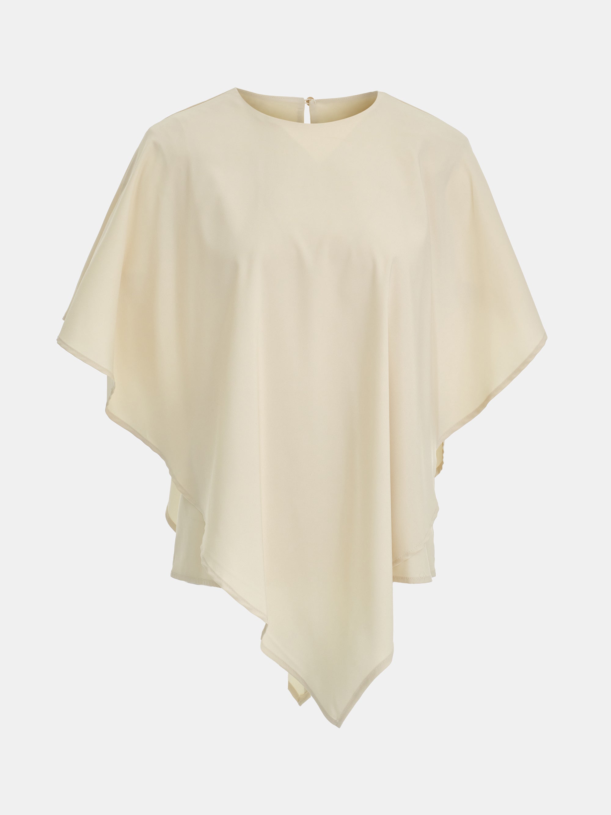 Draped Cape Top, Beige