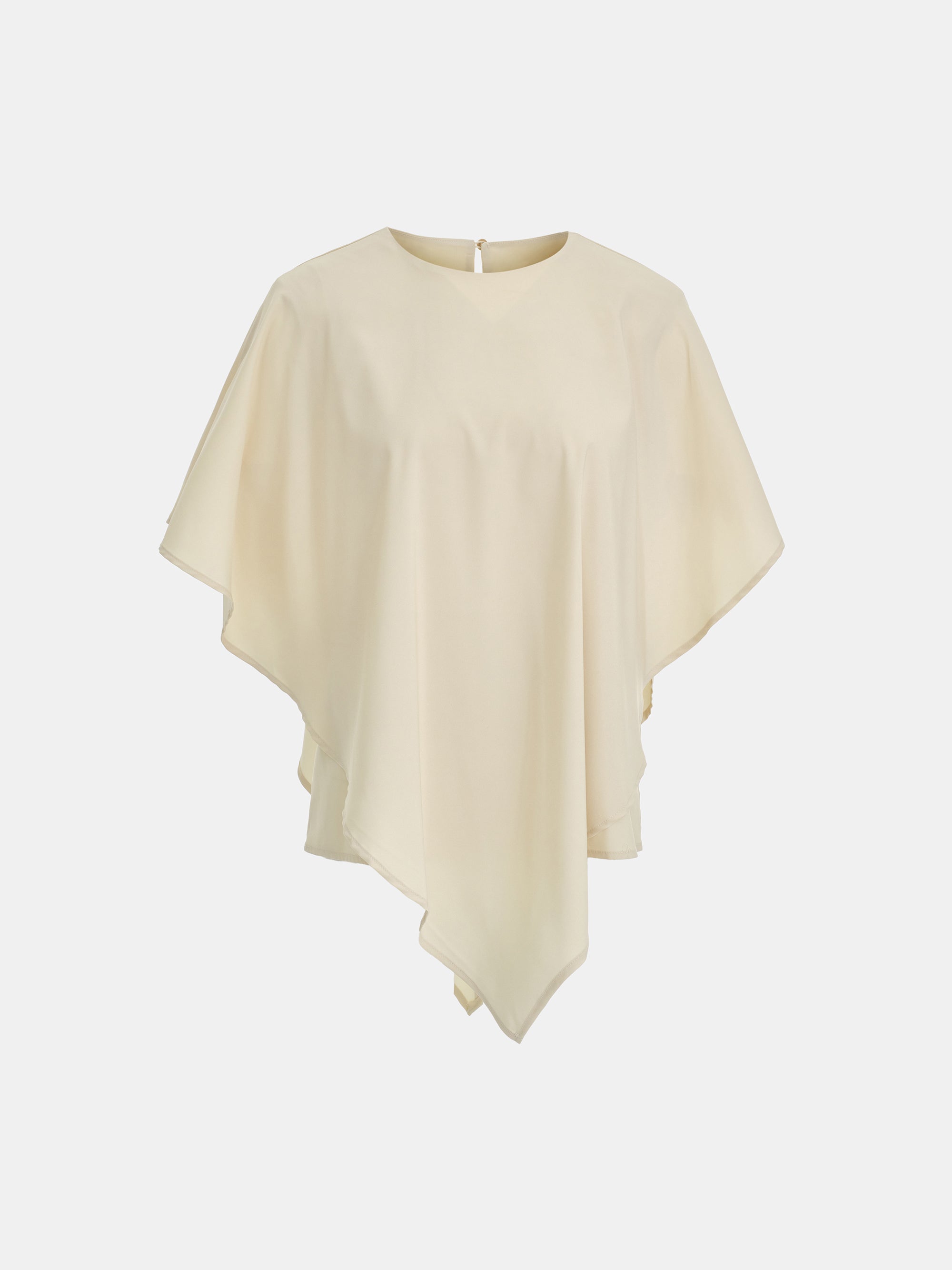 Draped Cape Top, Beige