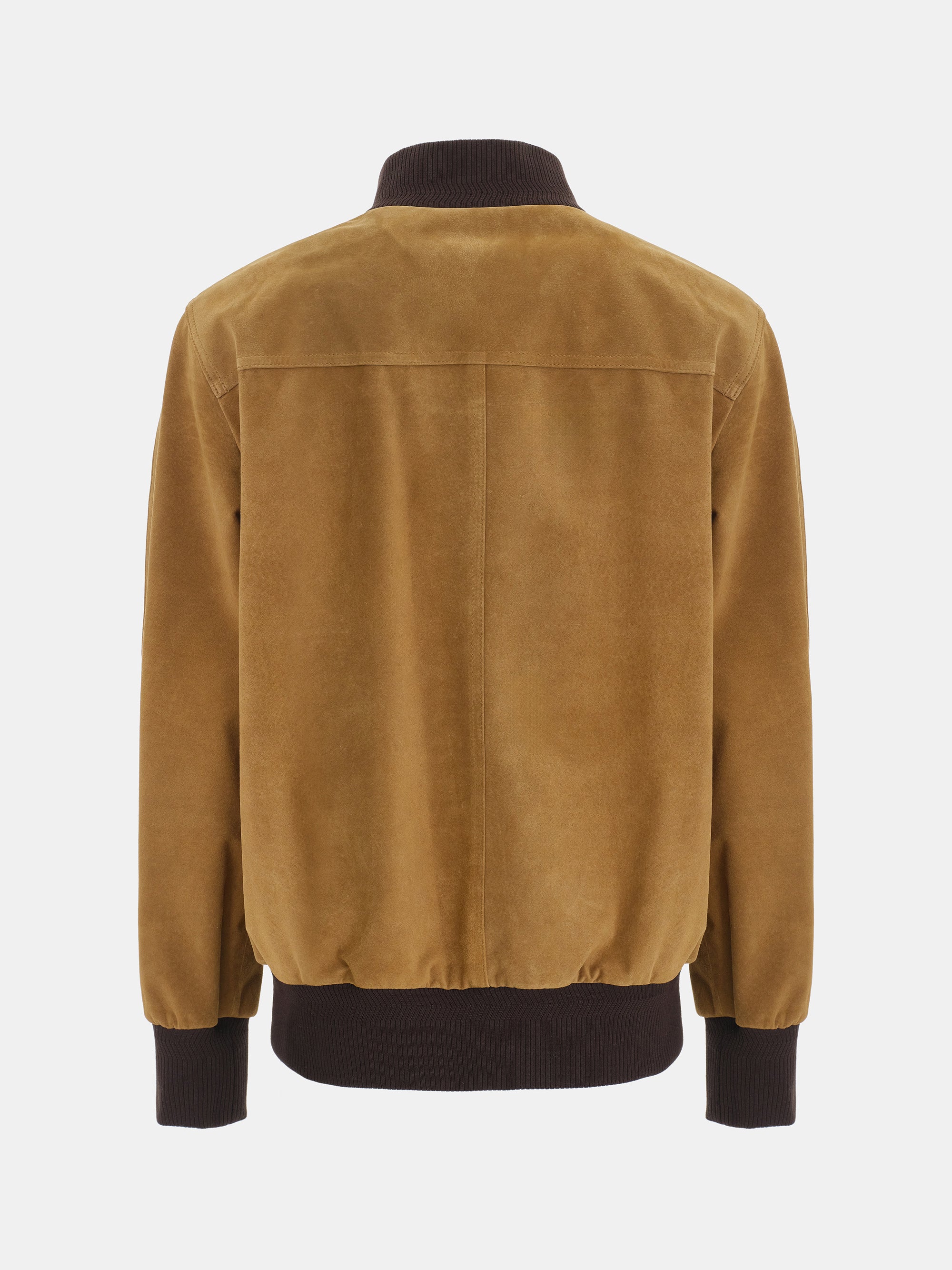 Suede Blouson Jacket, Beige