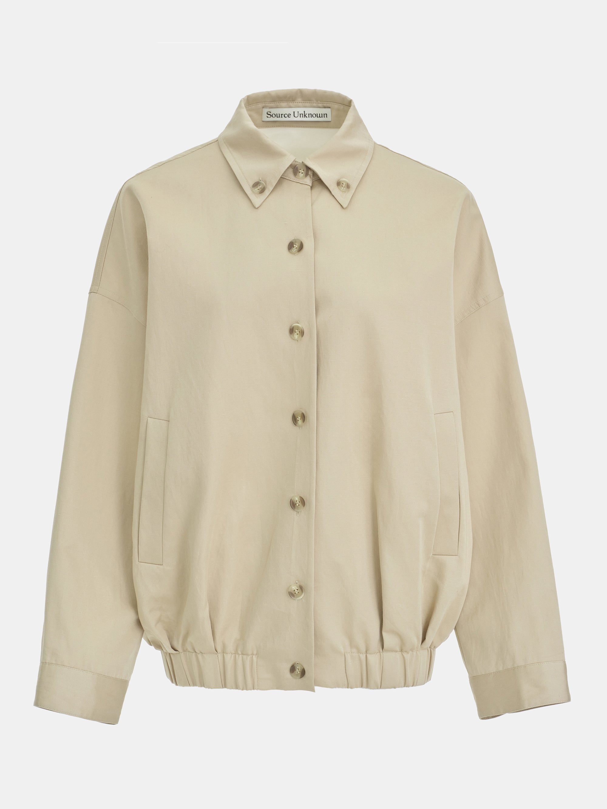 Remi Shirt Blouson Jacket, Beige