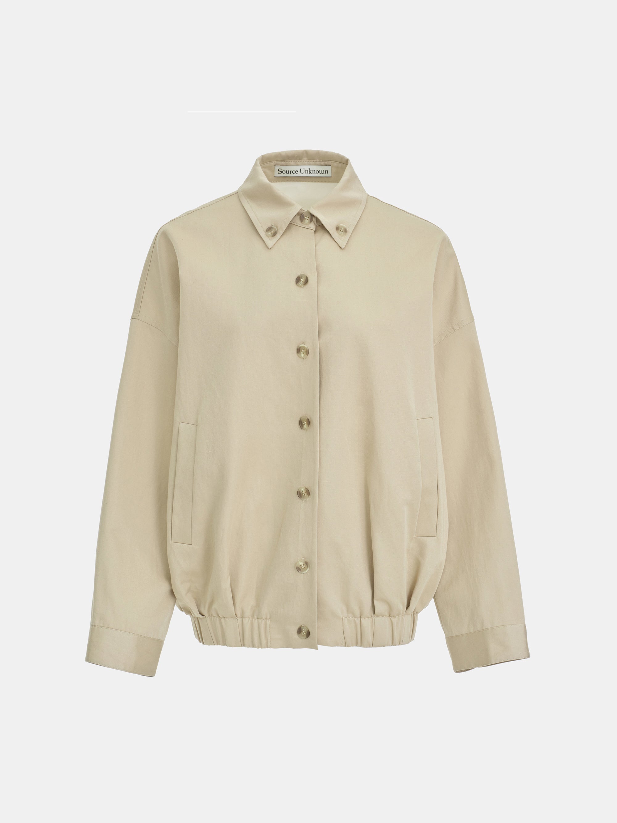 Remi Shirt Blouson Jacket, Beige