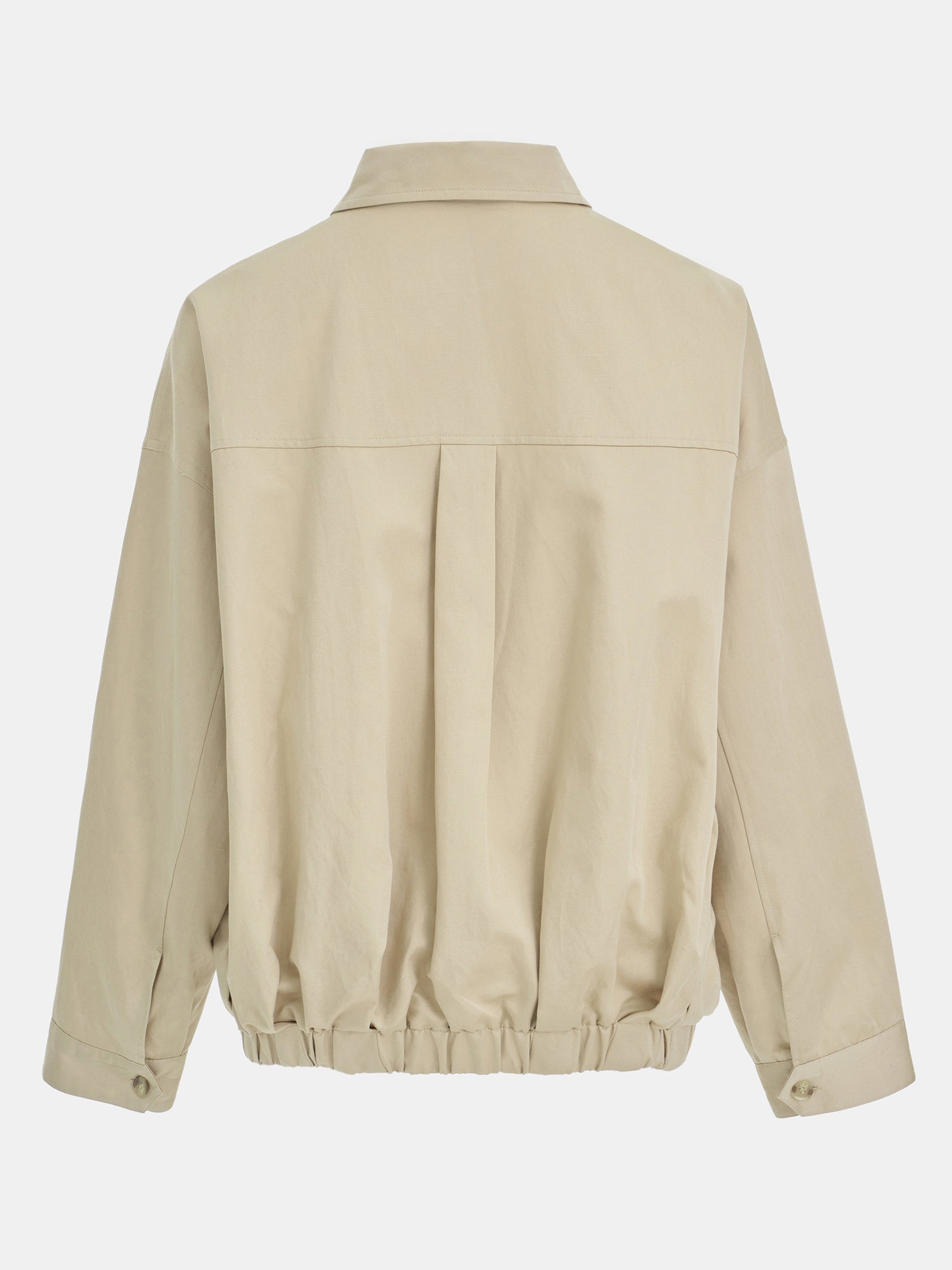 Remi Shirt Blouson Jacket, Beige